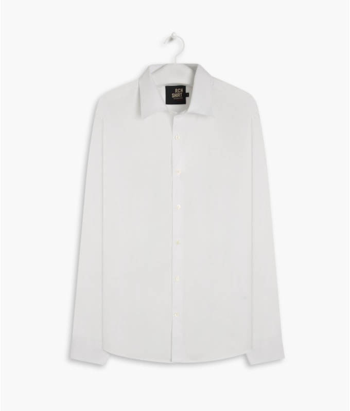 Camisa Tricoline Lycra Ml Branco