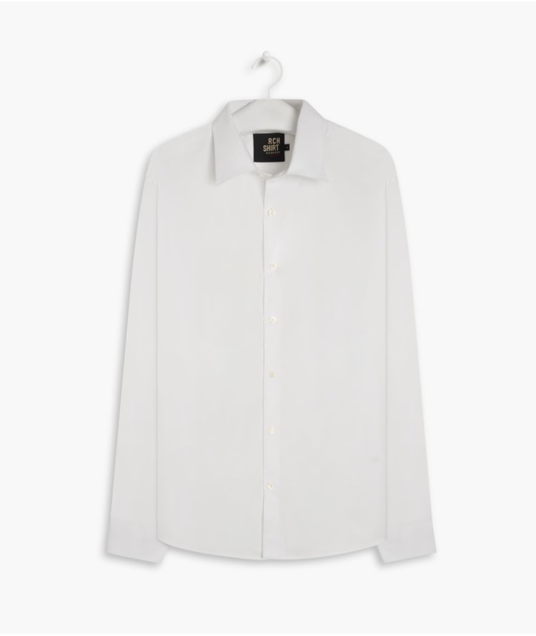 Camisa Tricoline Lycra Ml Branco