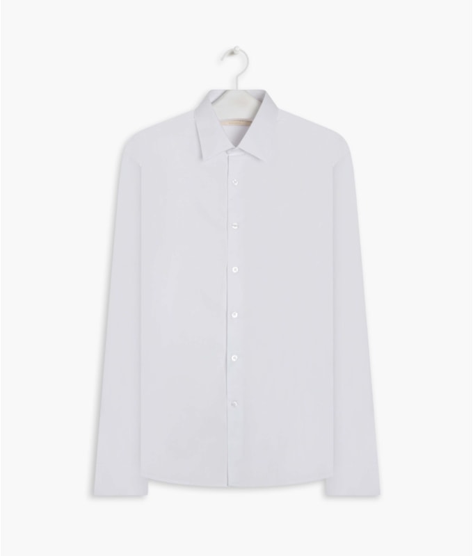Camisa Tricoline Lycra Ml Branco