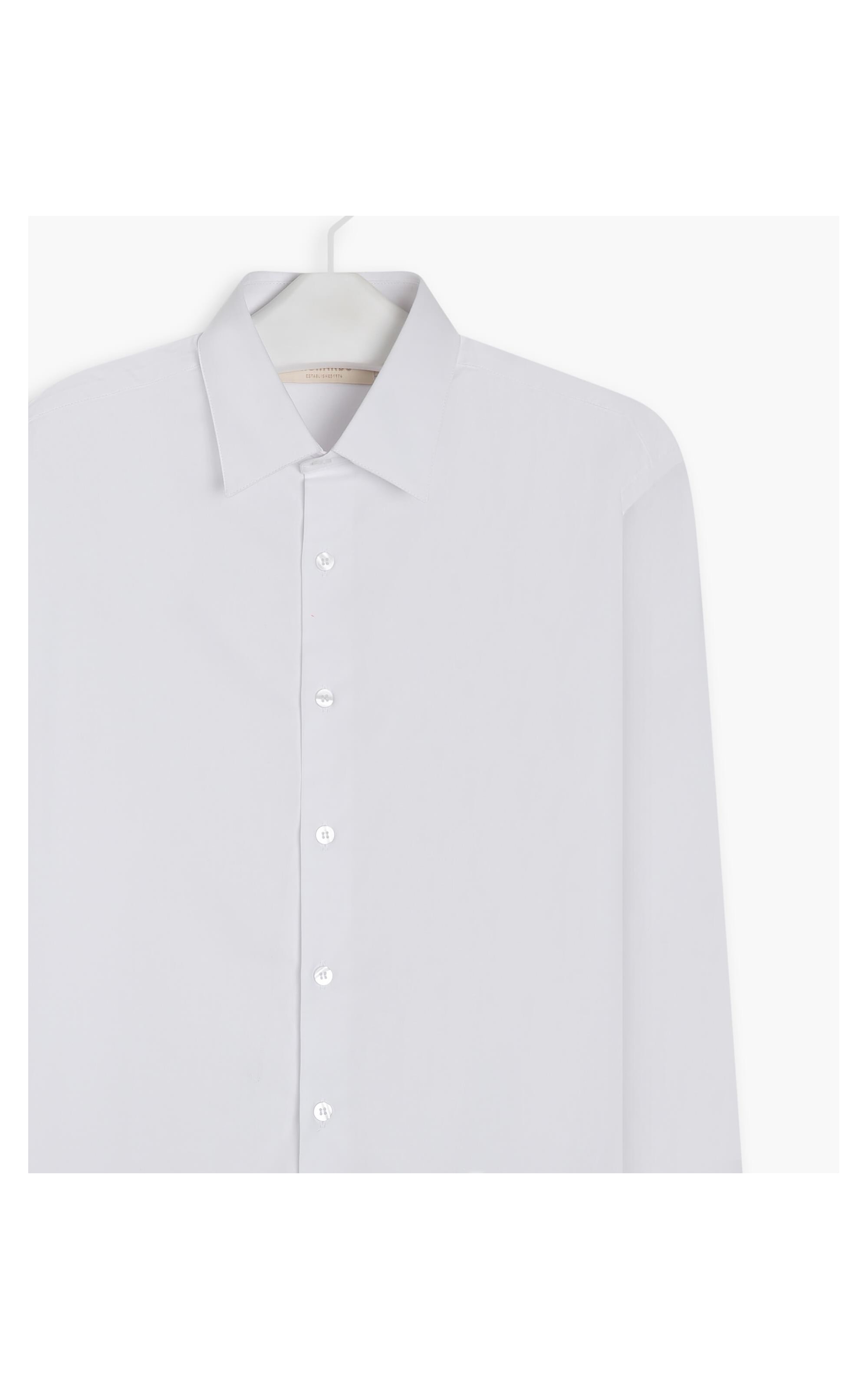 Camisa Tricoline Lycra Ml Branco