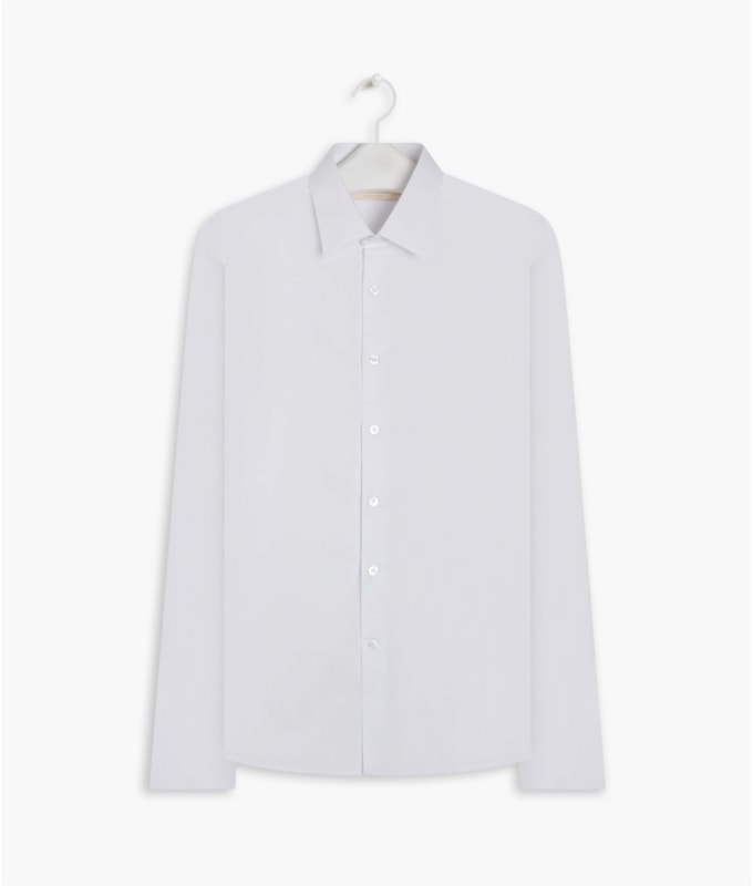 Camisa Tricoline Lycra Ml Branco