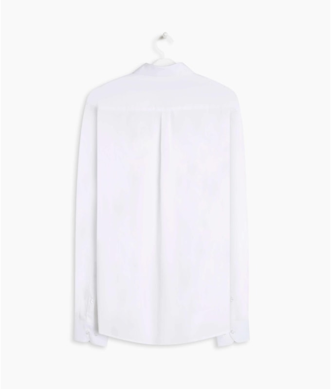 Camisa Tricoline Lycra Ml Branco