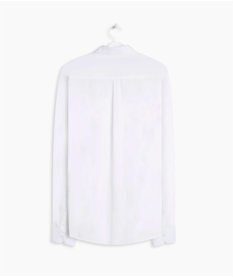 Camisa Tricoline Lycra Ml Branco