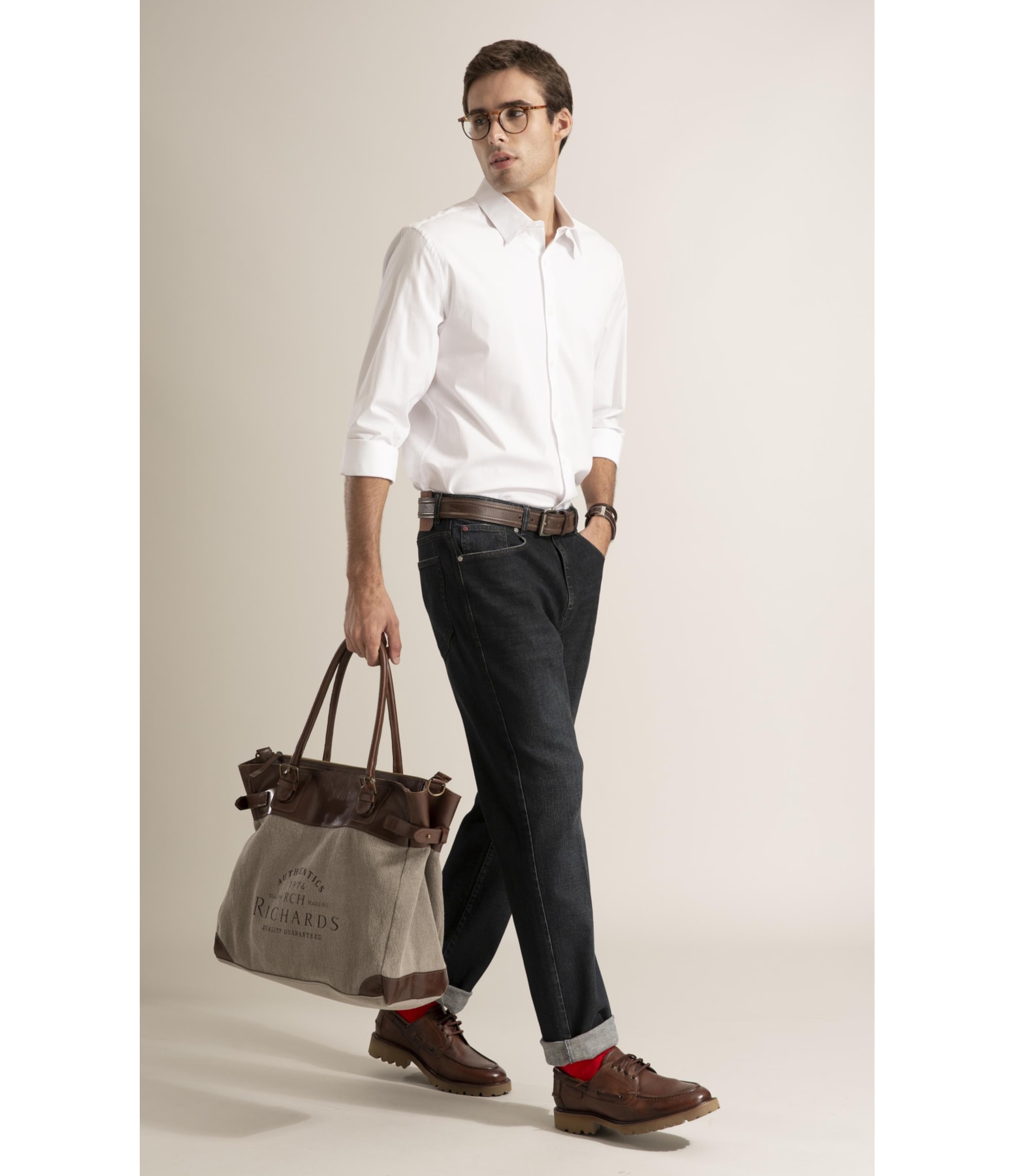 Camisa Tricoline Lycra Ml Branco