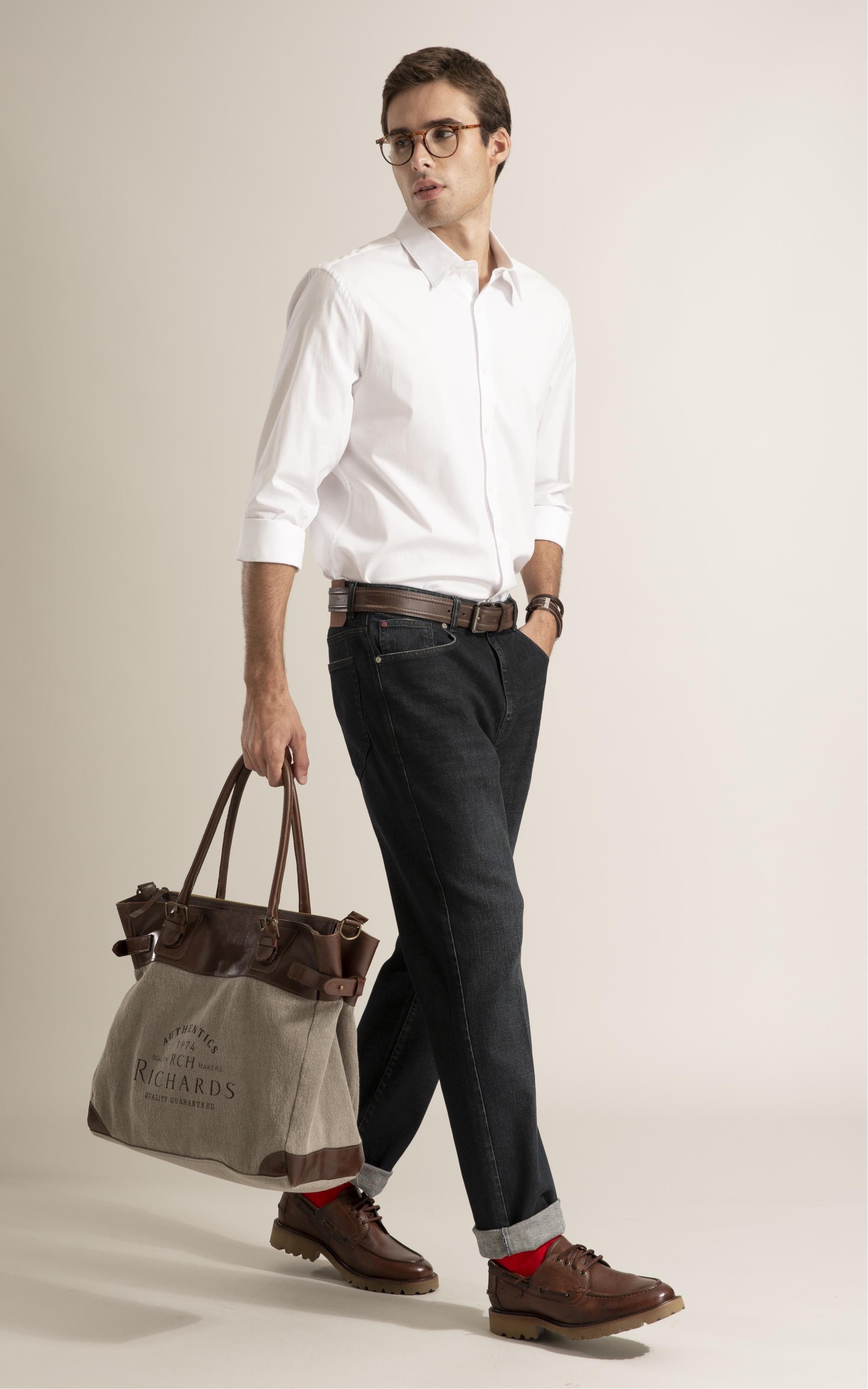 Camisa Tricoline Lycra Ml Branco