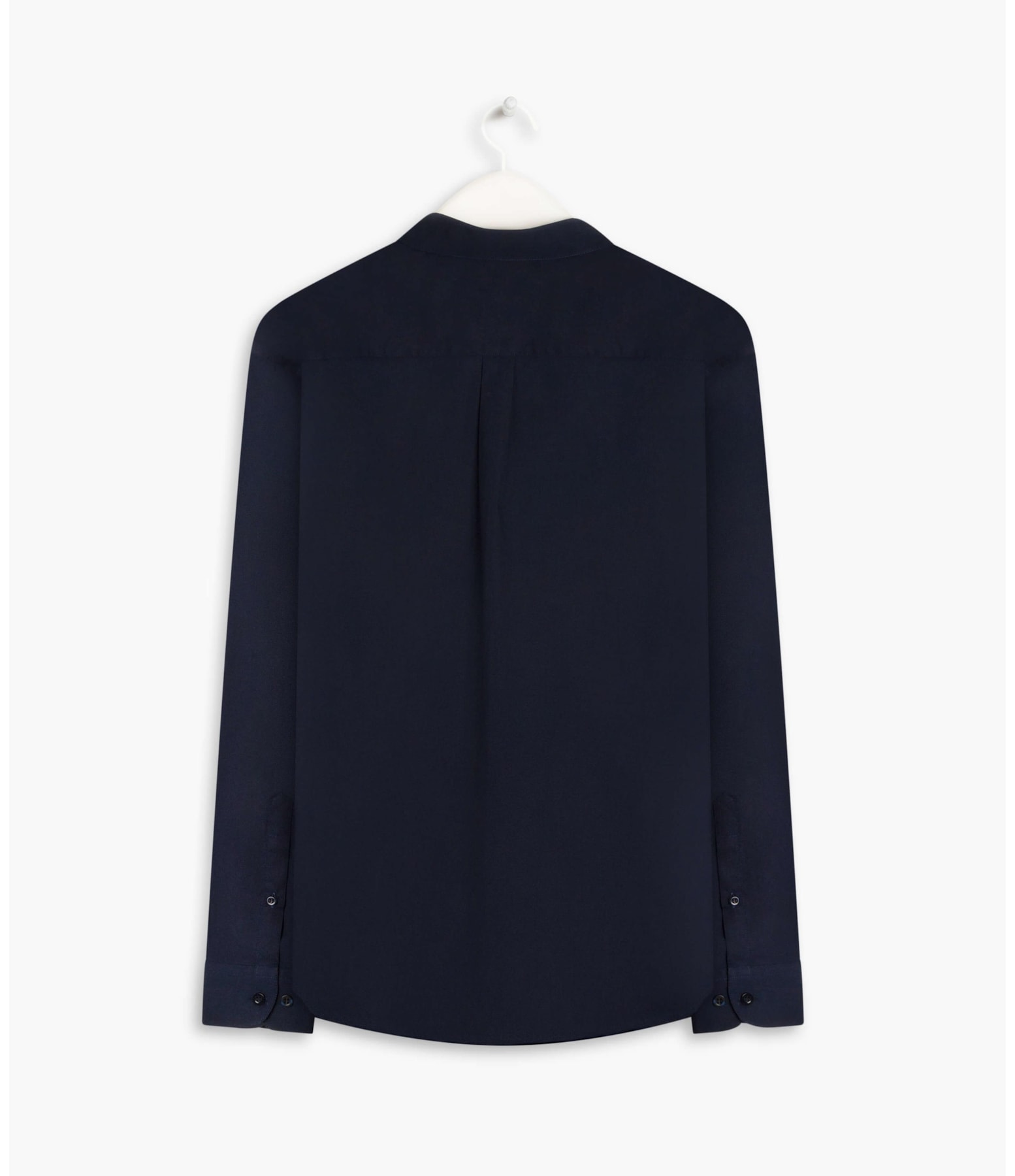 Camisa Tricoline Lycra Ml Dark Navy
