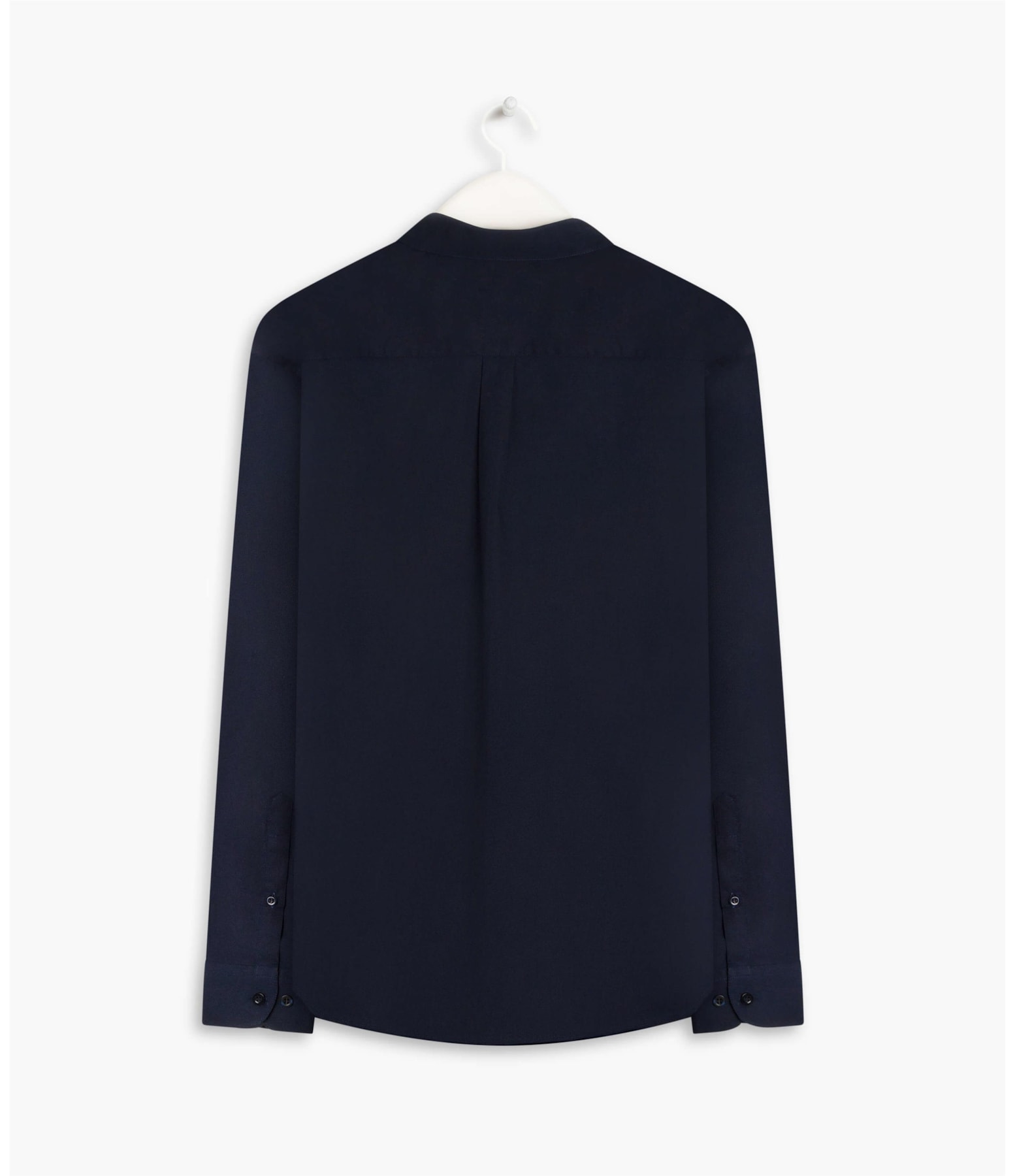 Camisa Tricoline Lycra Ml Dark Navy