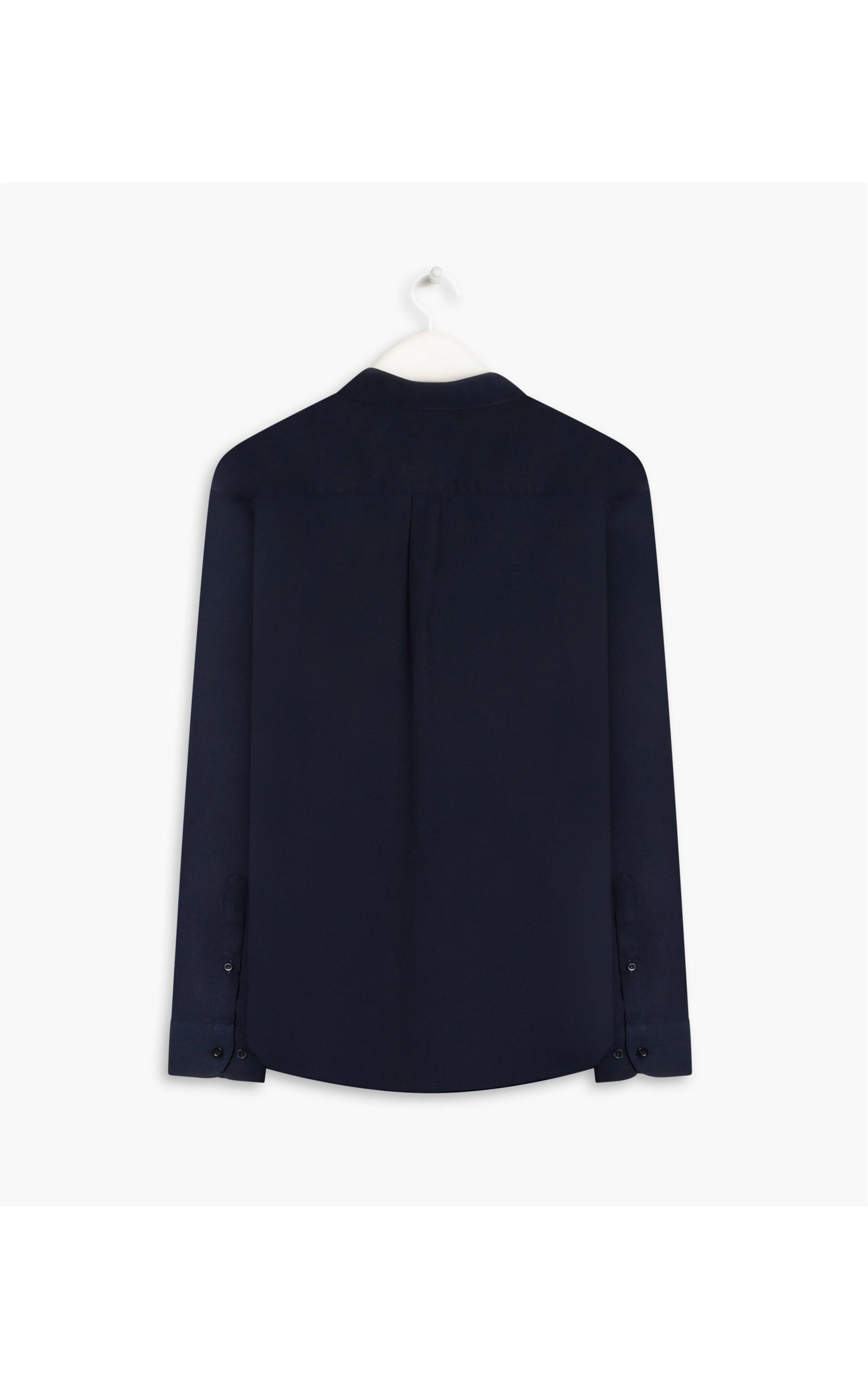 Camisa Tricoline Lycra Ml Dark Navy