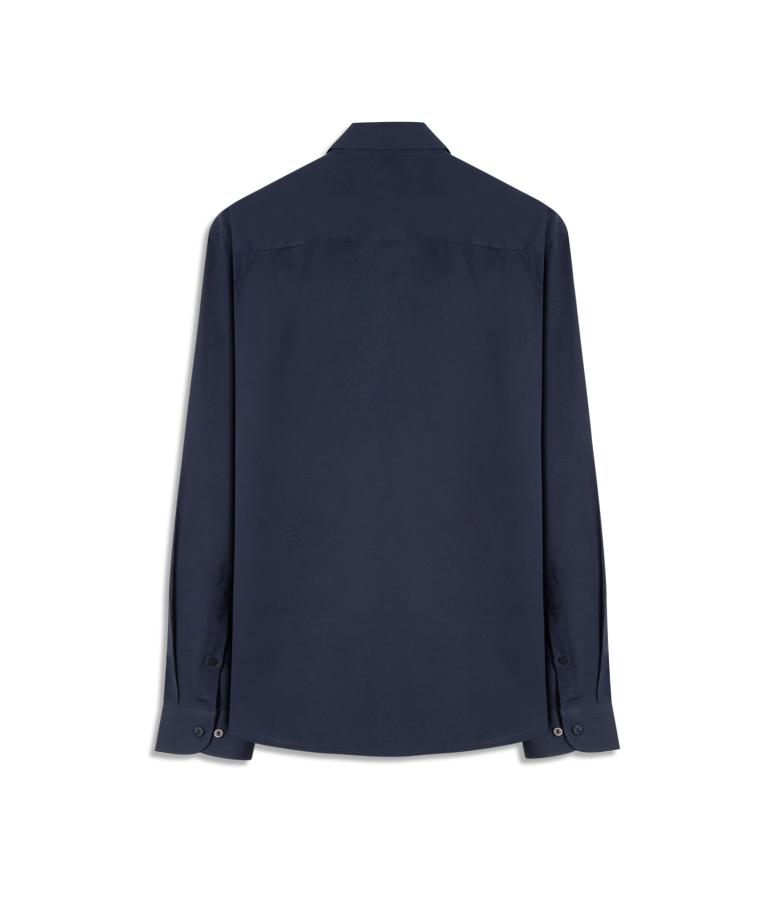 Camisa Tricoline Lycra Ml Dark Navy