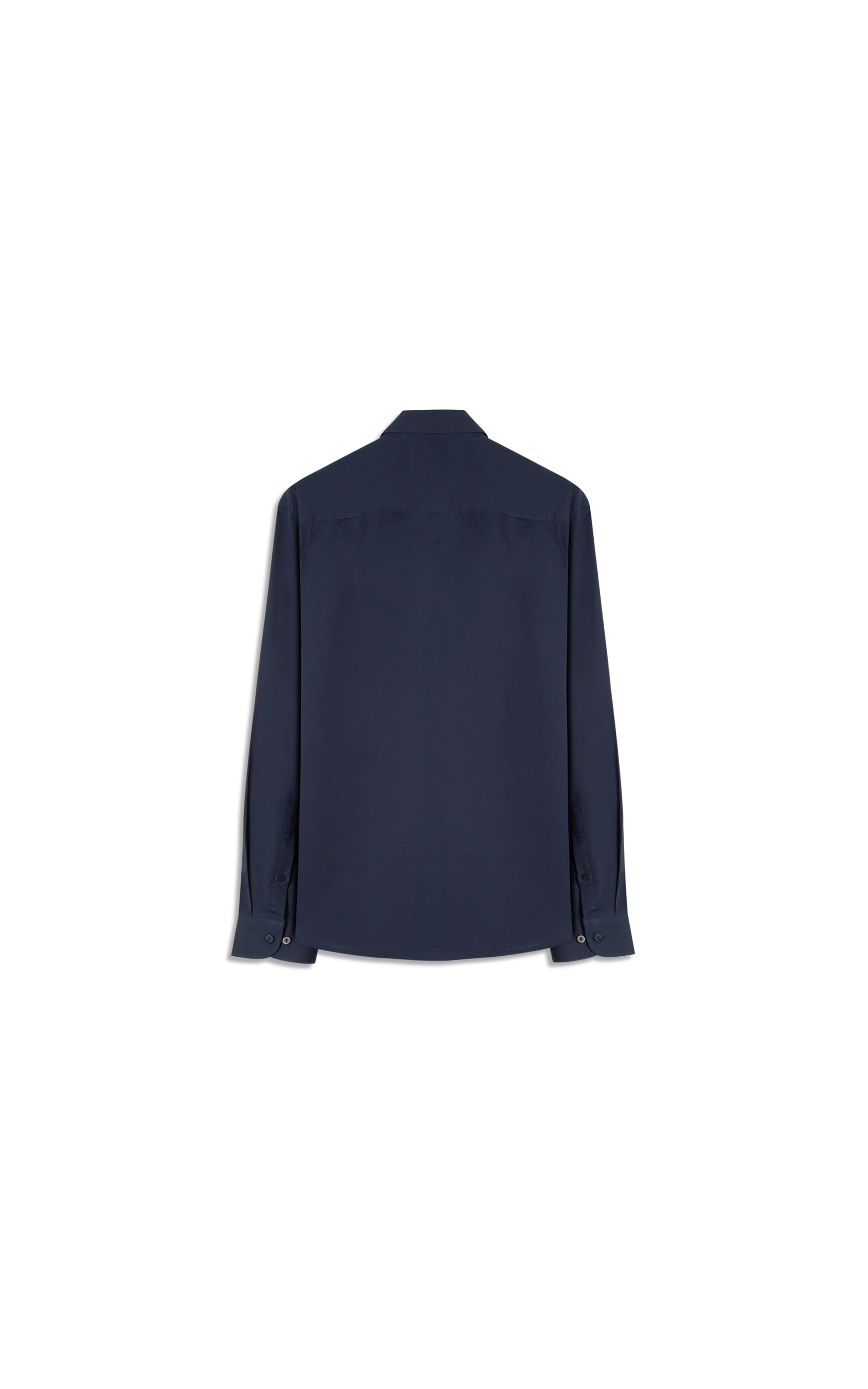 Camisa Tricoline Lycra Ml Dark Navy