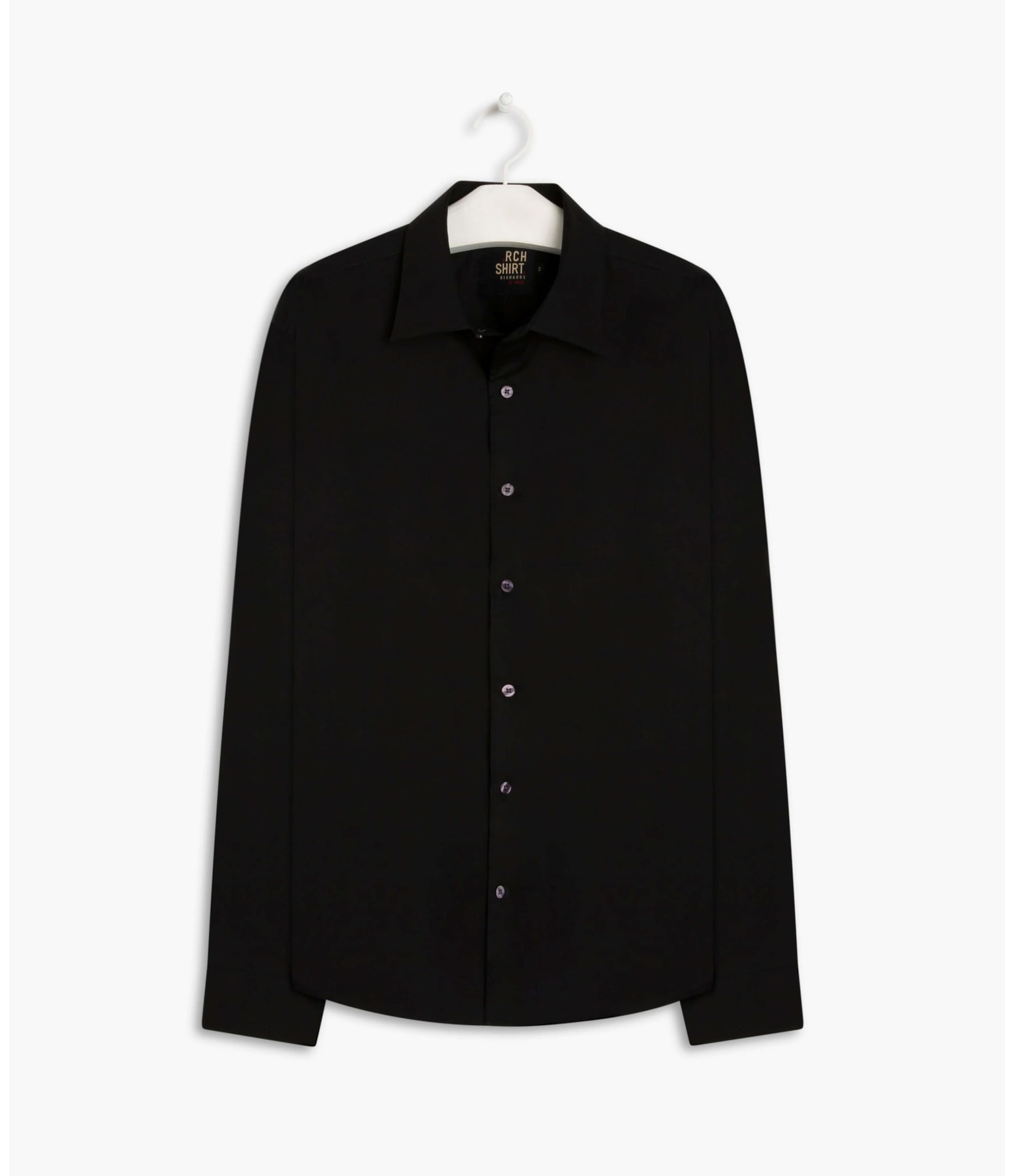 Camisa Tricoline Lycra Ml Preto