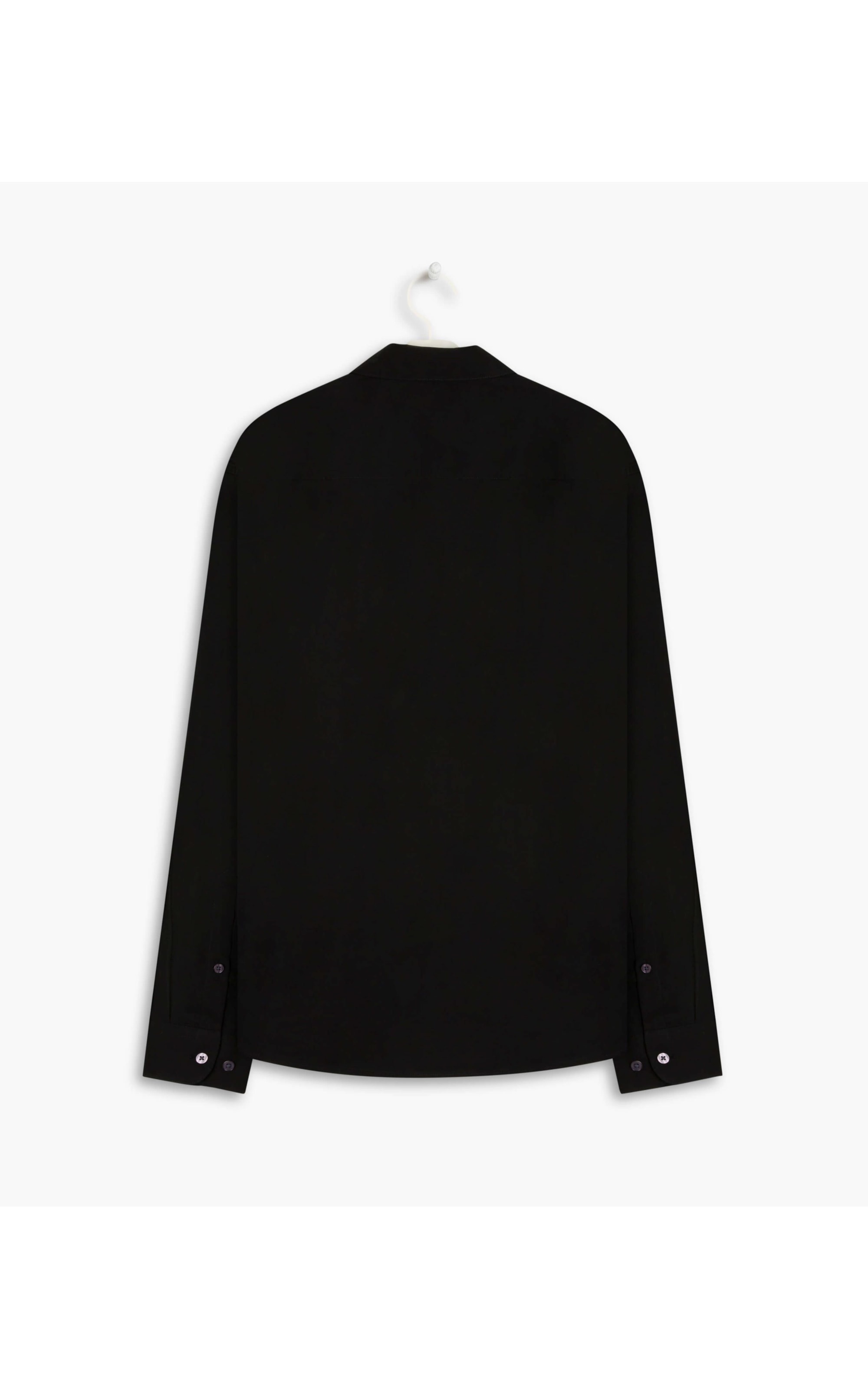 Camisa Tricoline Lycra Ml Preto
