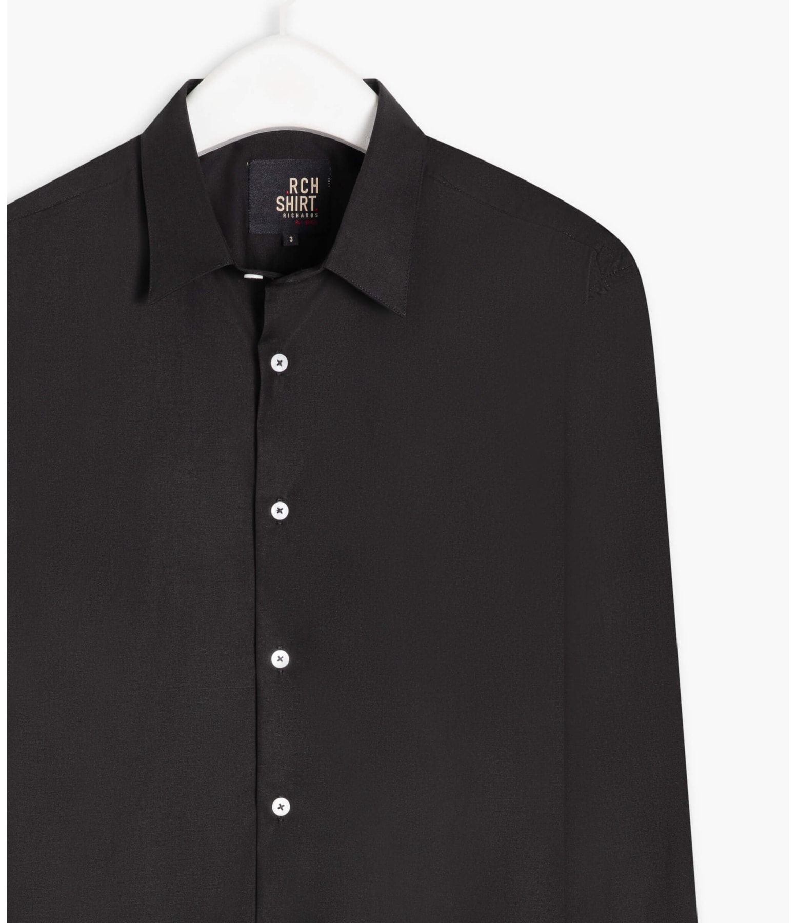 Camisa Tricoline Lycra Ml Preto