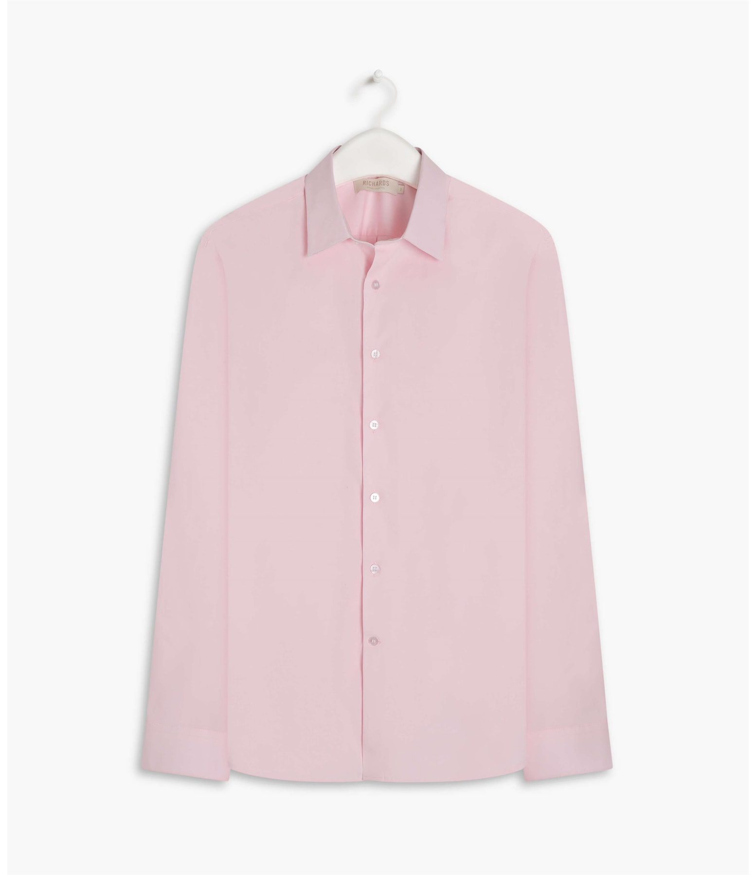 Camisa Tricoline Lycra Ml Rosa