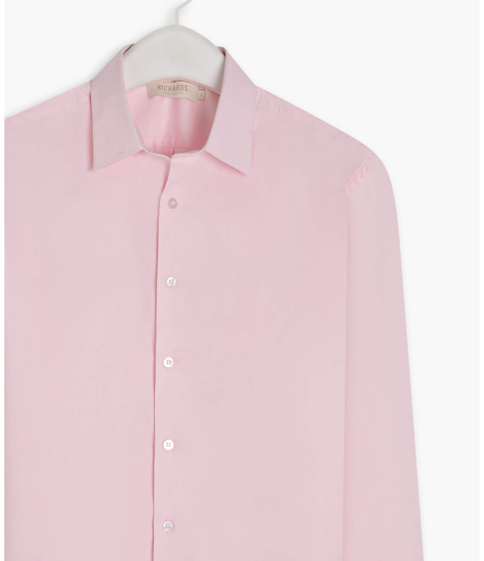 Camisa Tricoline Lycra Ml Rosa