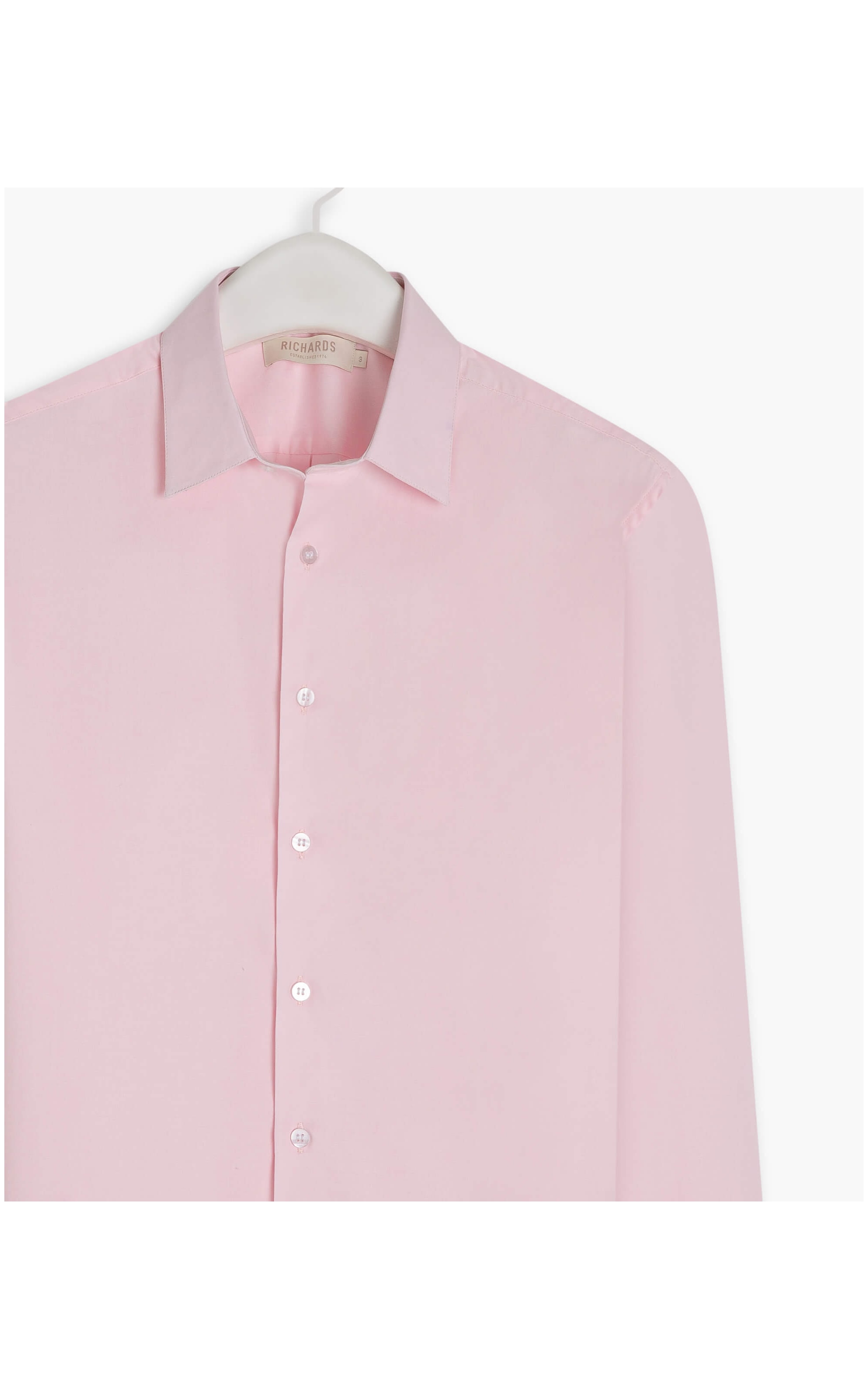 Camisa Tricoline Lycra Ml Rosa