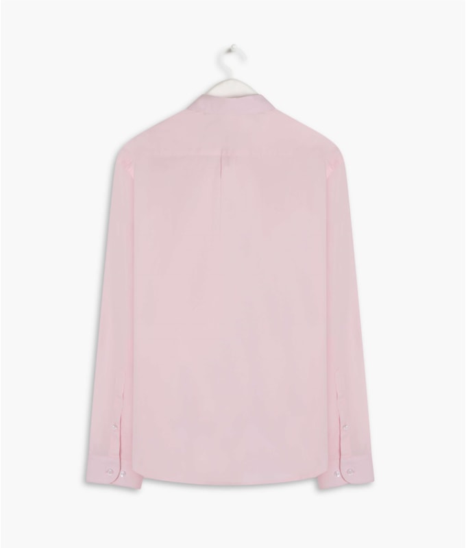 Camisa Tricoline Lycra Ml Rosa