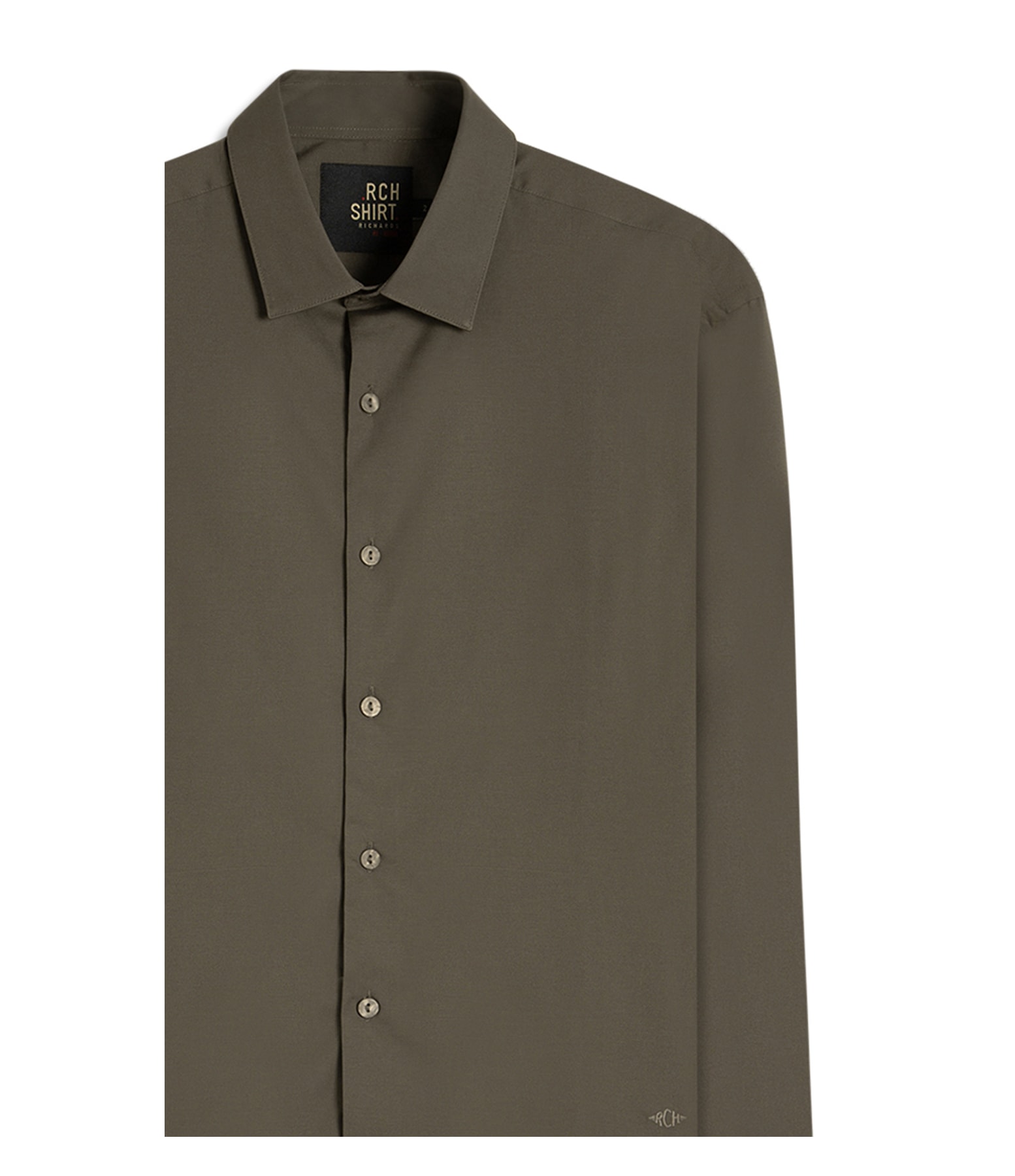 Camisa Tricoline Lycra Ml Tabaco