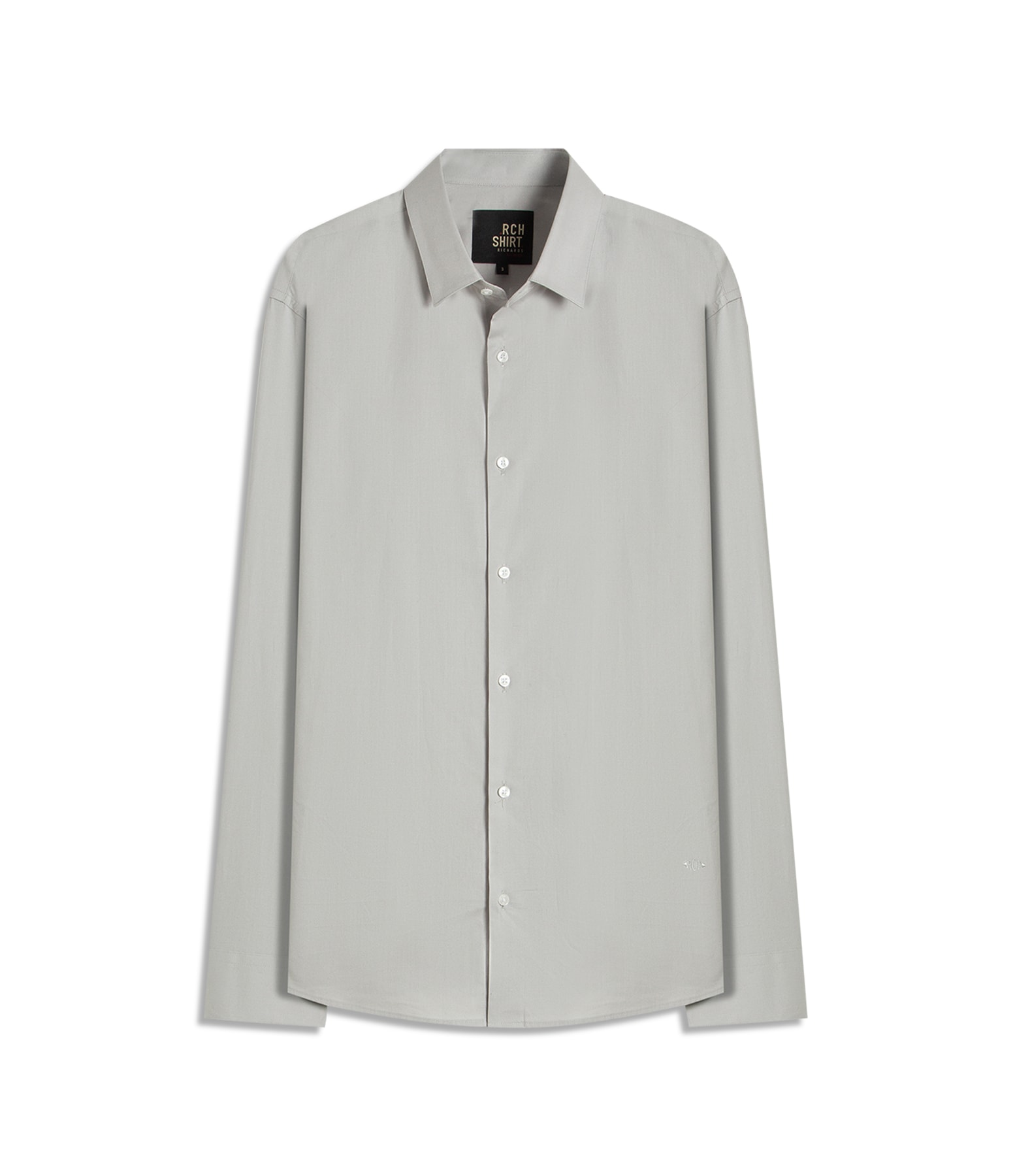 Camisa Tricoline Lycra Prata