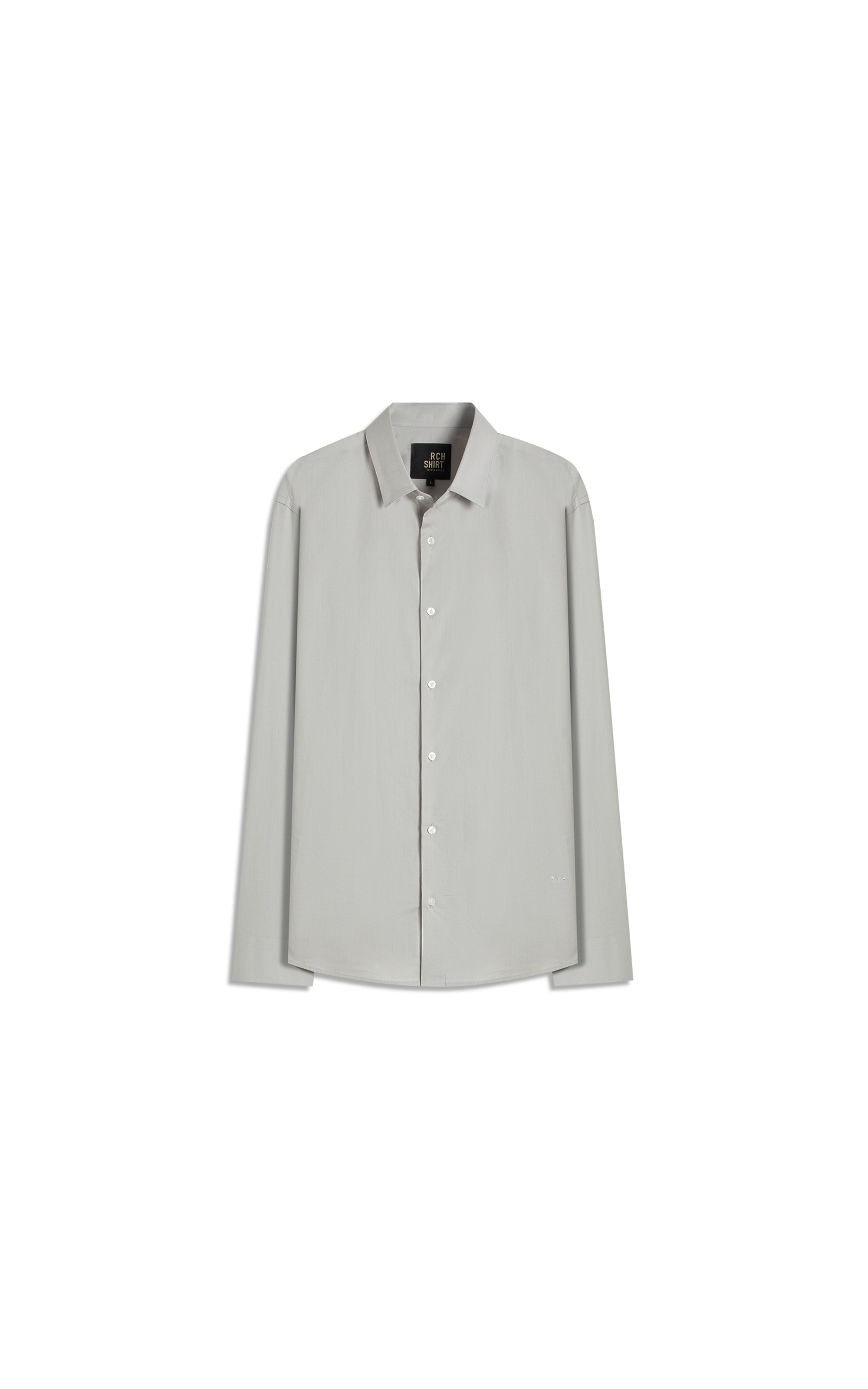 Camisa Tricoline Lycra Prata