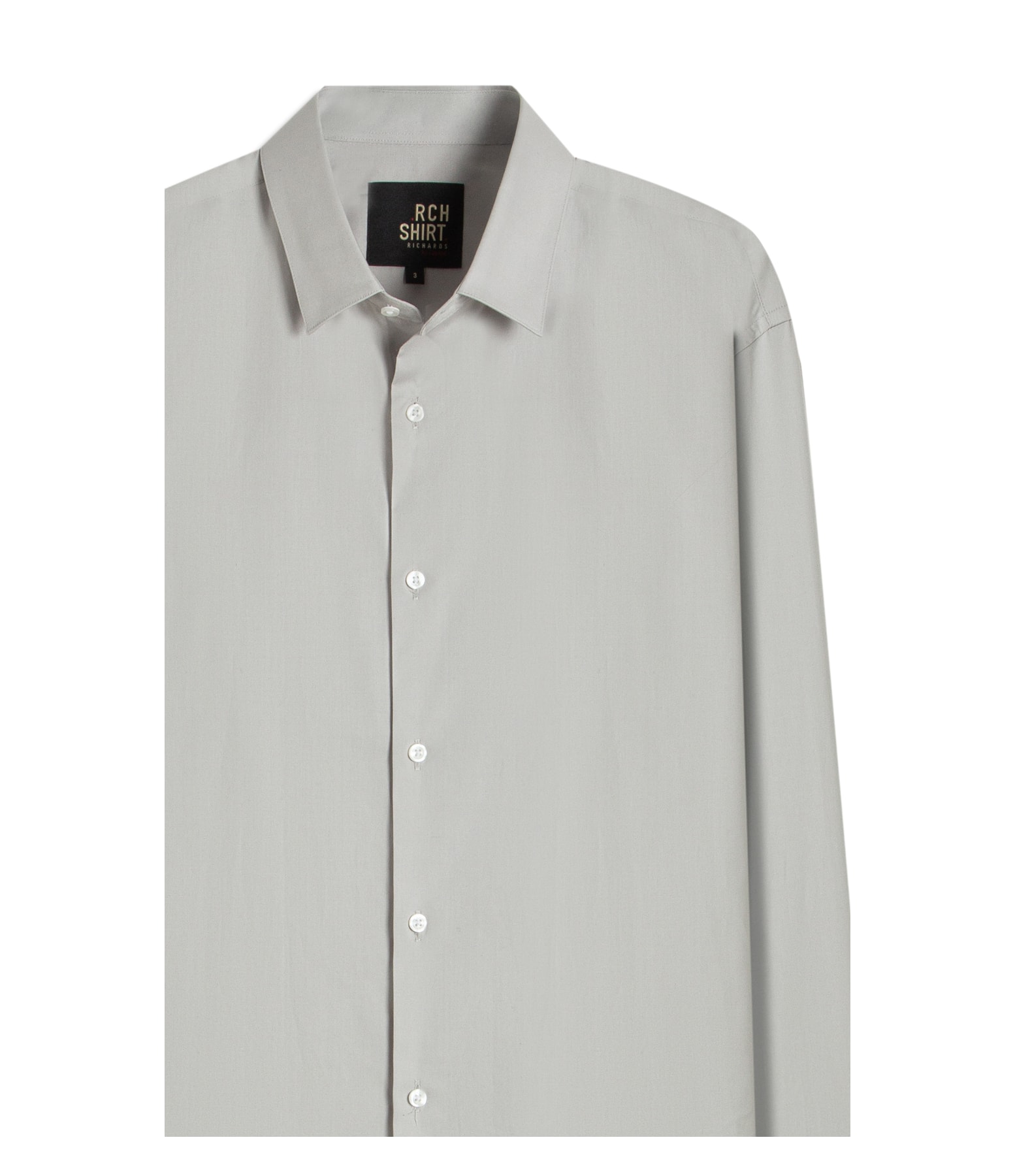 Camisa Tricoline Lycra Prata