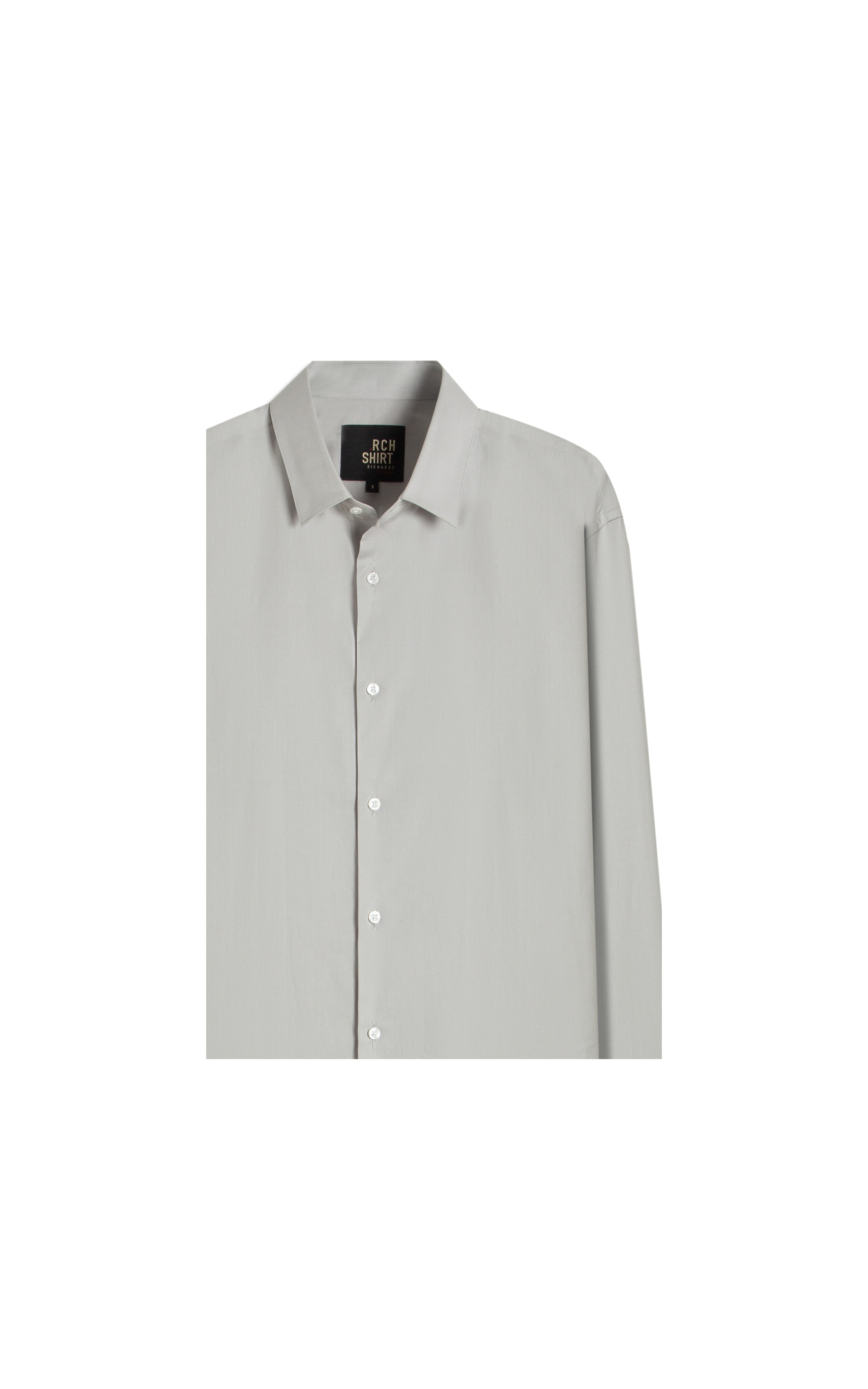 Camisa Tricoline Lycra Prata