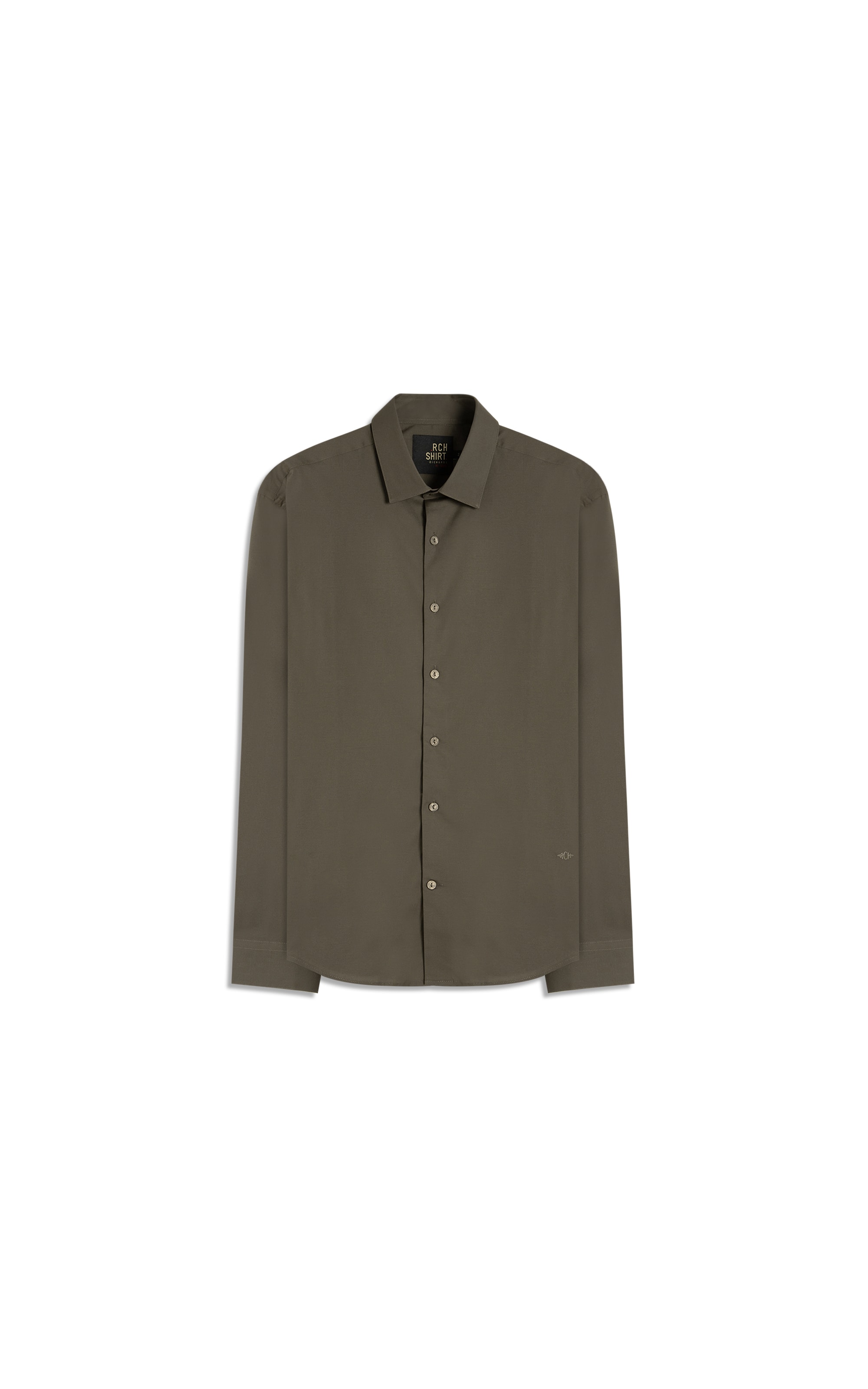 Camisa Tricoline Lycra Tabaco