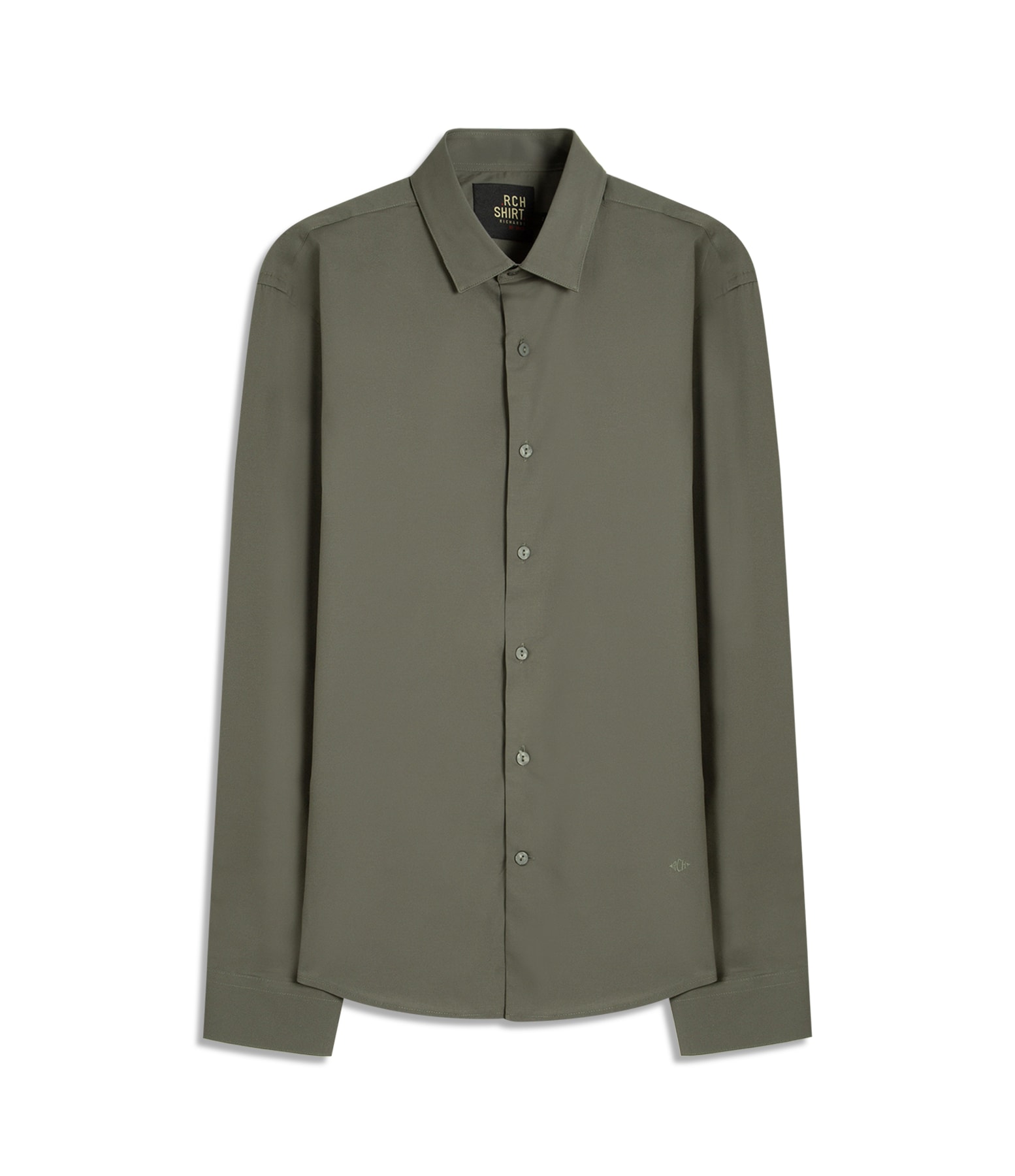 Camisa Tricoline Lycra Verde Army