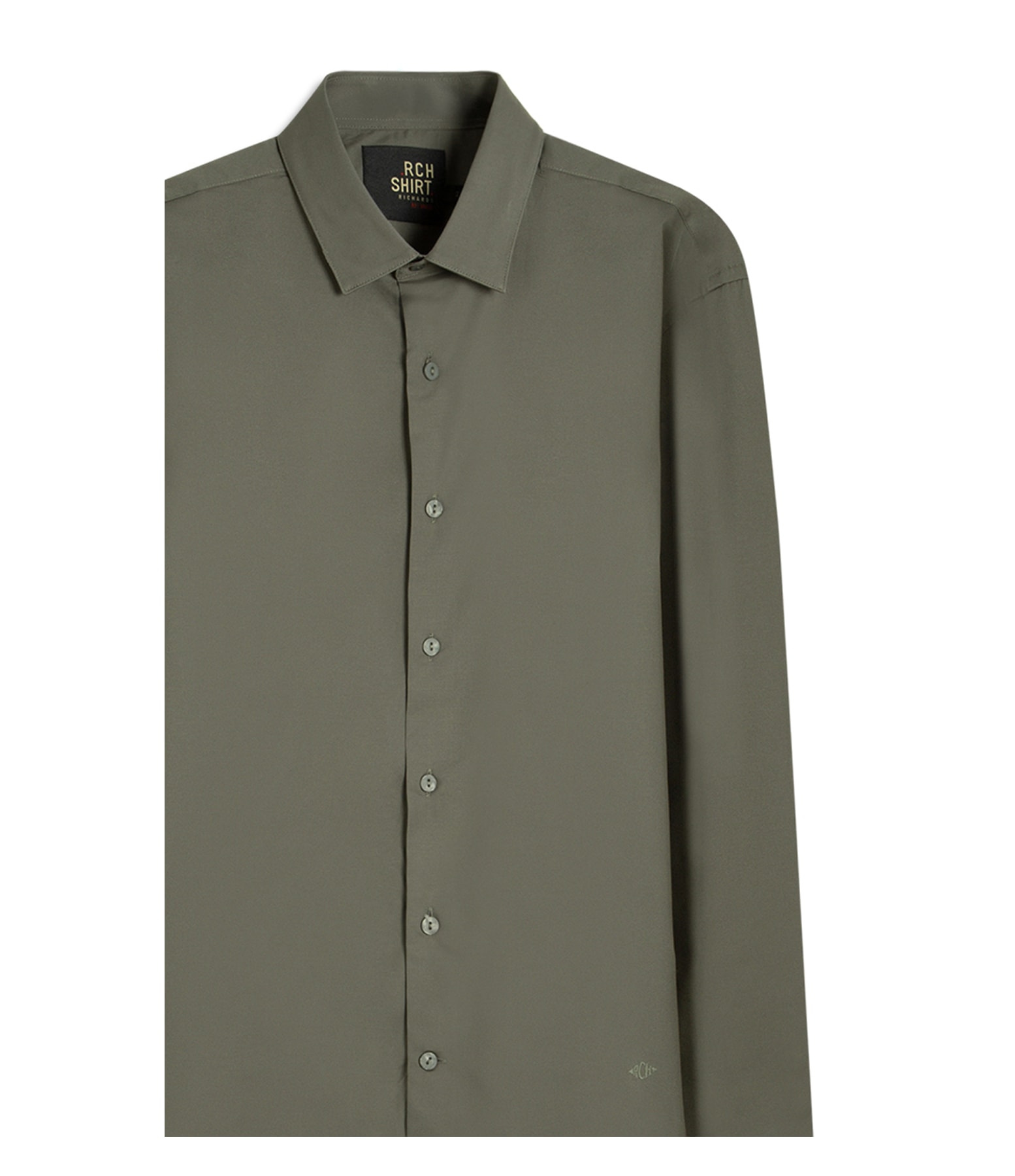 Camisa Tricoline Lycra Verde Army