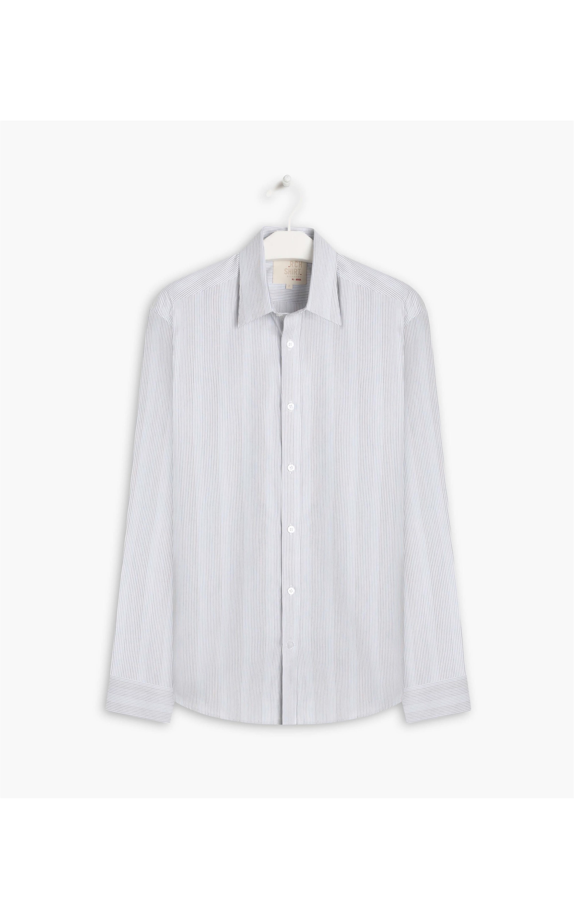 Camisa Tricoline Marcio Ml Branco
