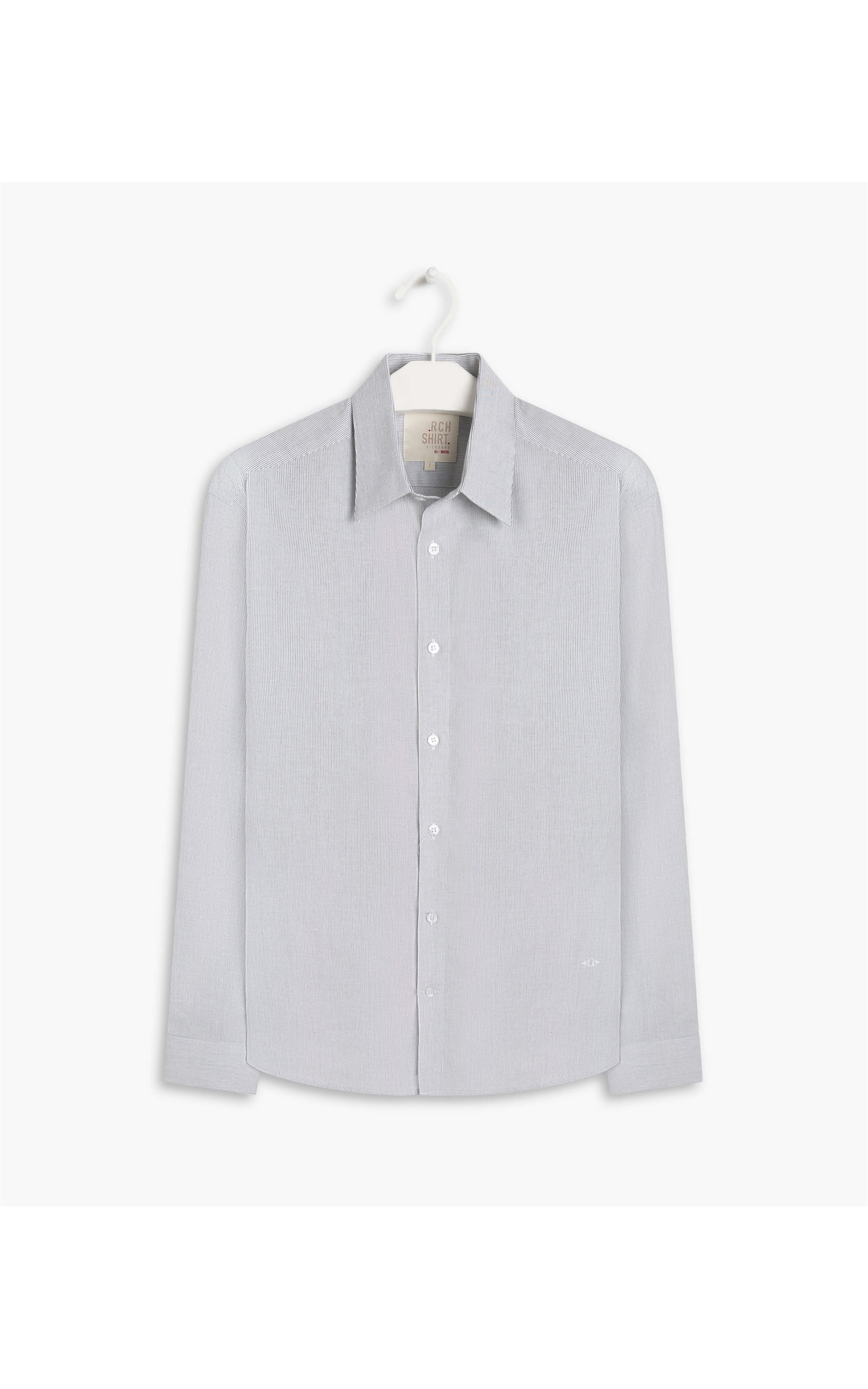 Camisa Tricoline Marcos Ml Preto