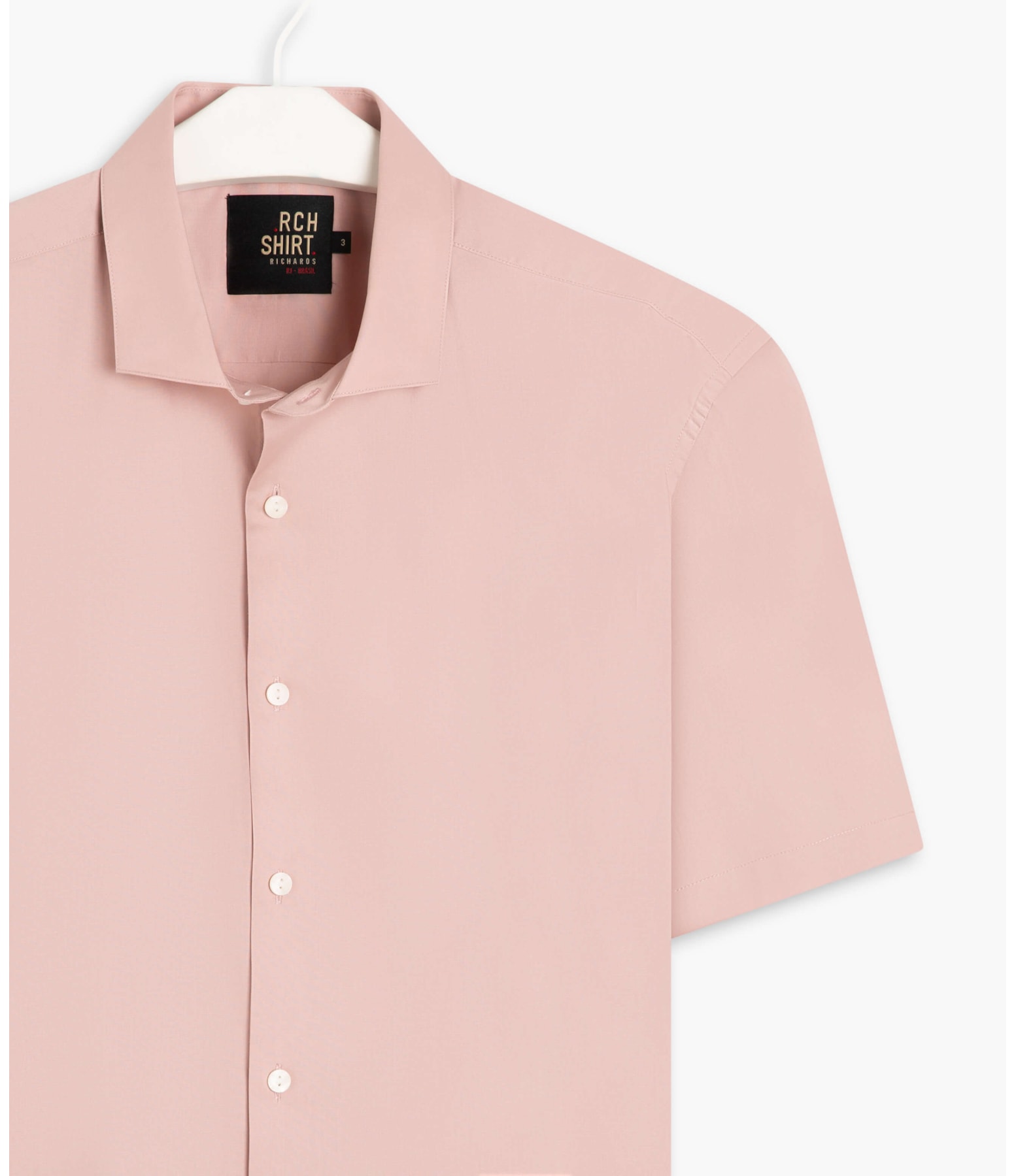 Camisa Tricoline Mc Rosa Velho