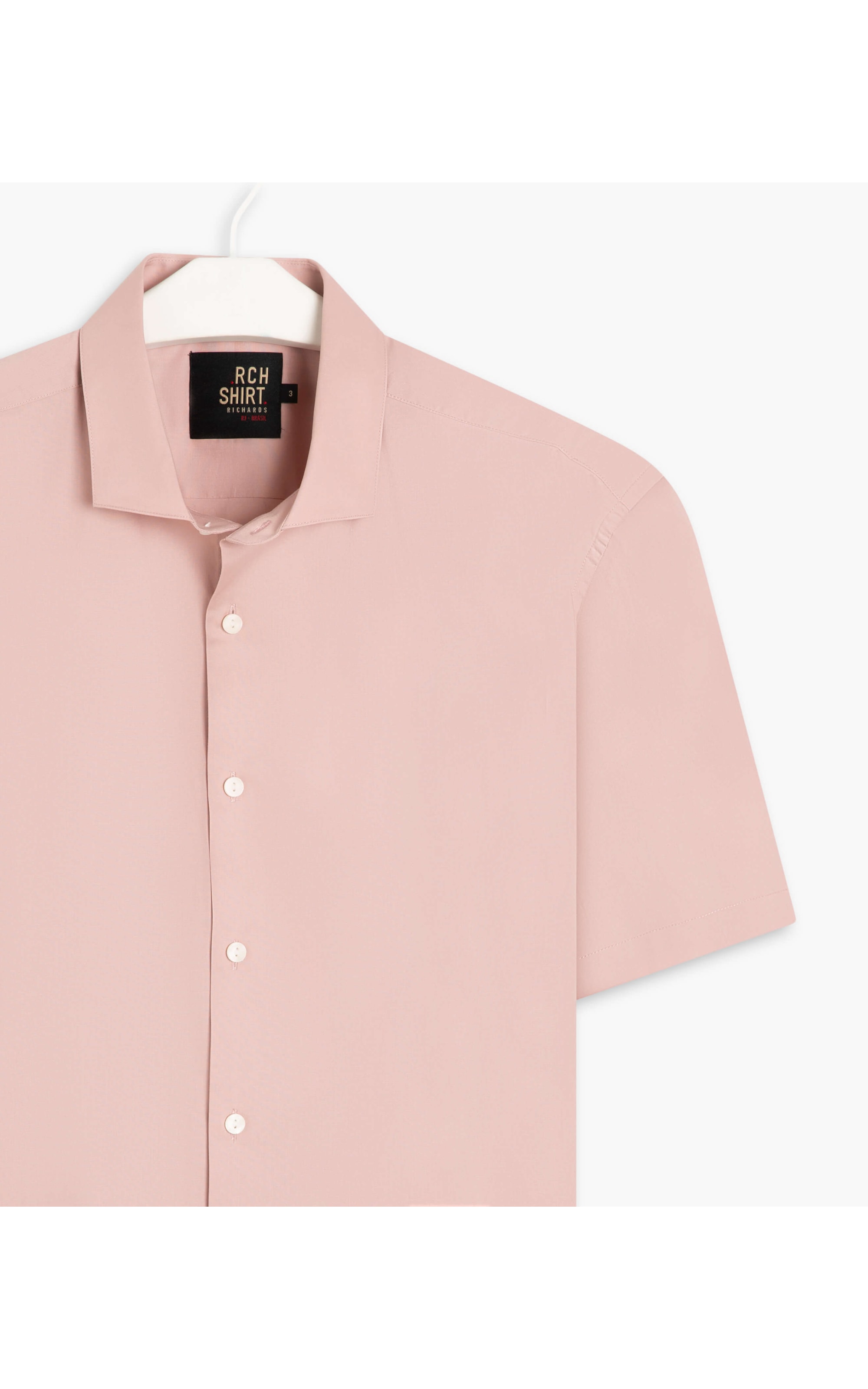 Camisa Tricoline Mc Rosa Velho