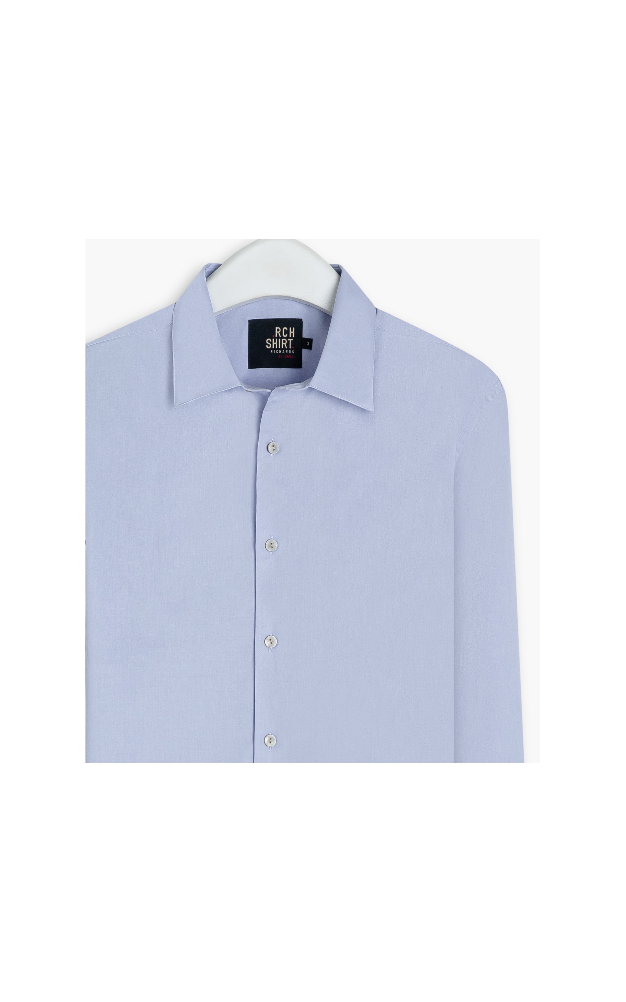 Camisa Tricoline Ml Lavanda