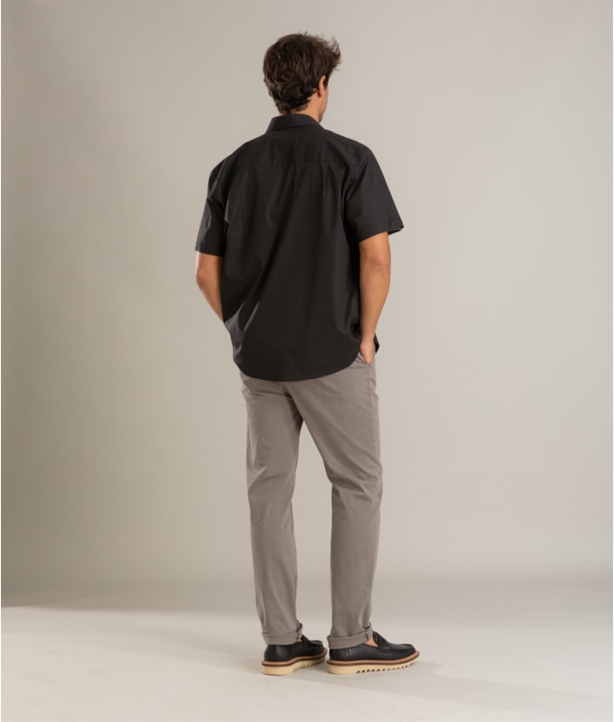 Camisa Tricoline Preto
