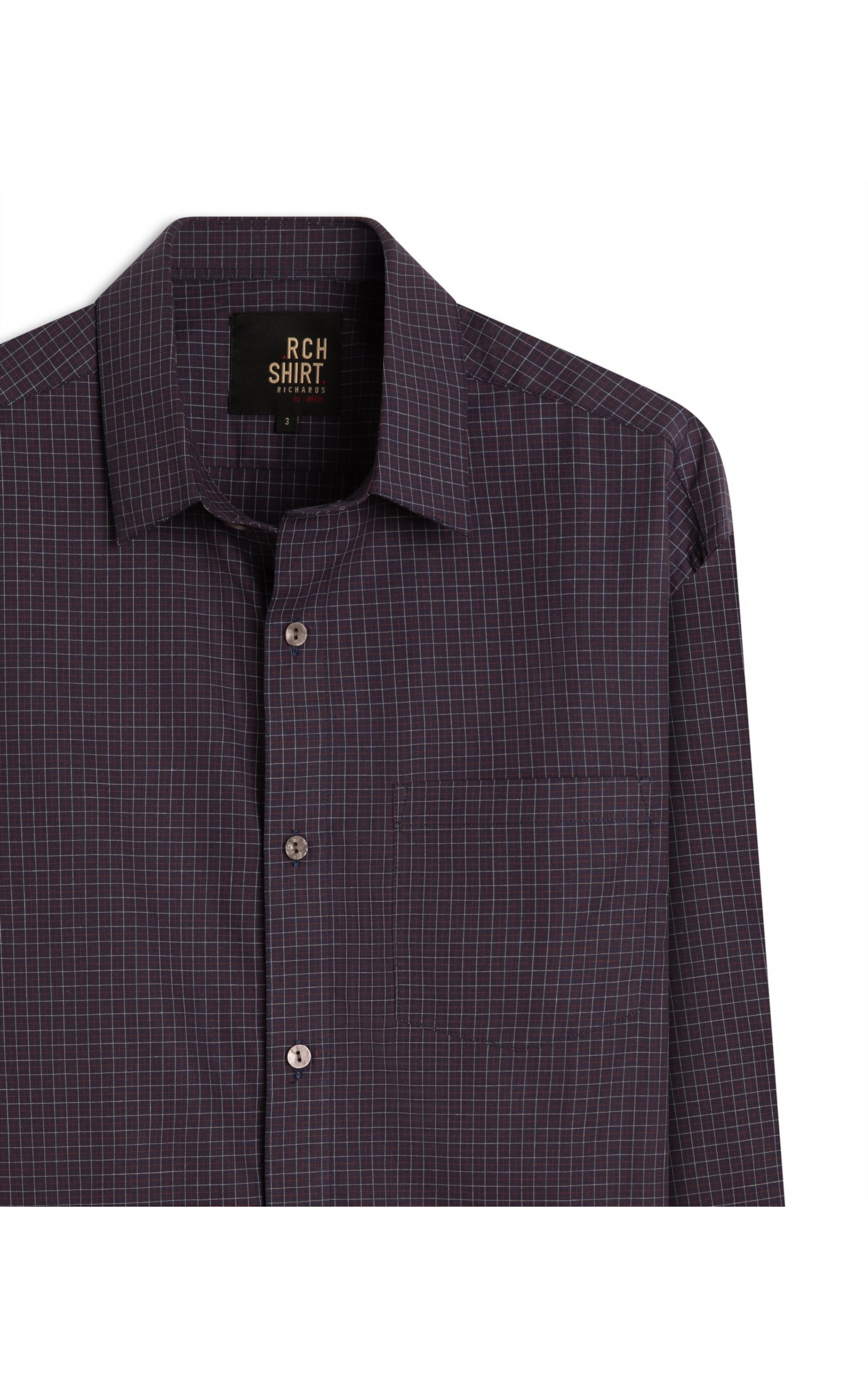 Camisa Tricoline Rafael Ml Marinho