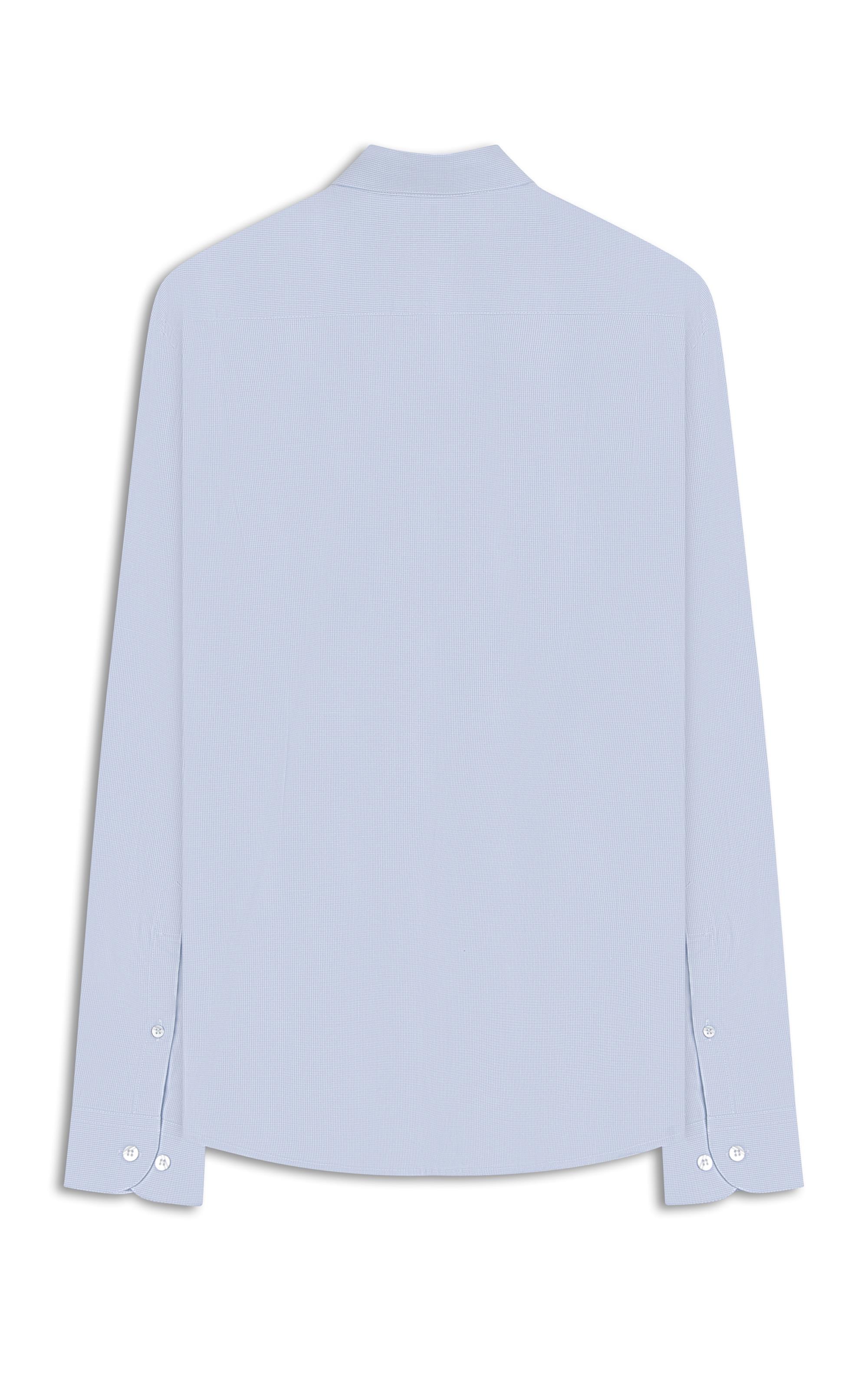 Camisa Tricoline Ricardo Ml Azul Claro