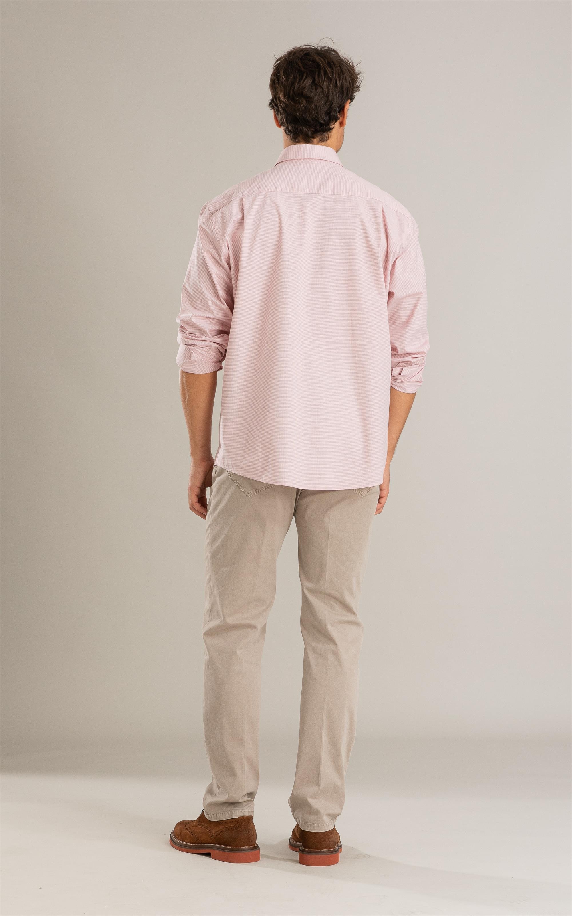Camisa Tricoline Roberto Ml Vermelho