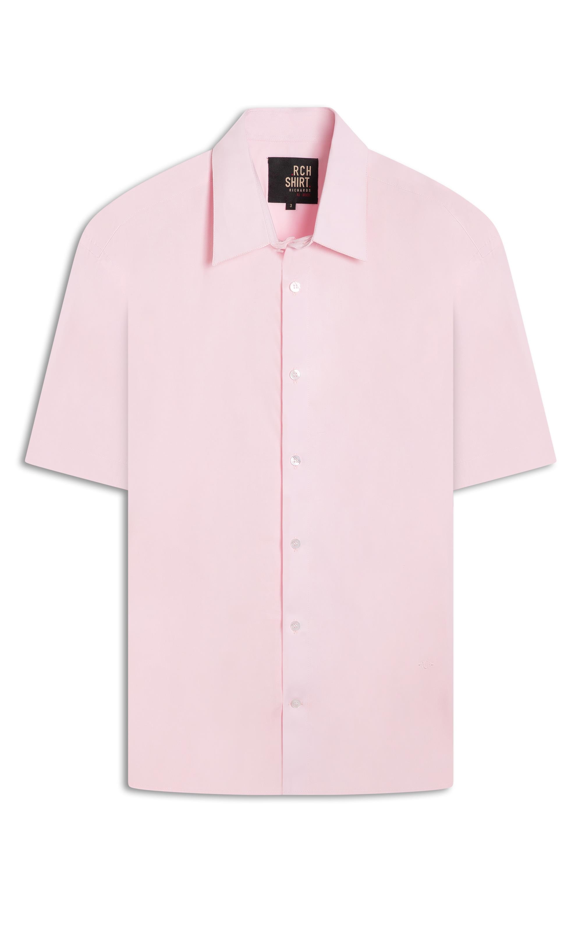 Camisa Tricoline Rosa