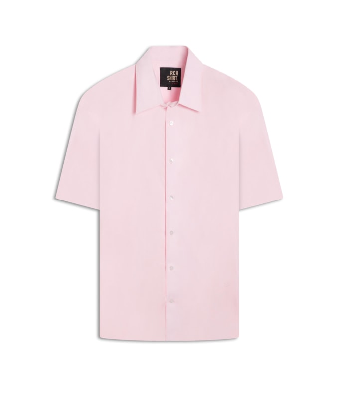 Camisa Tricoline Rosa