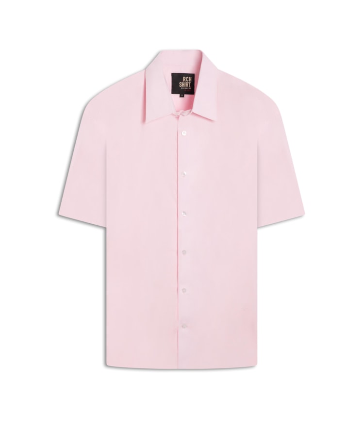Camisa Tricoline Rosa