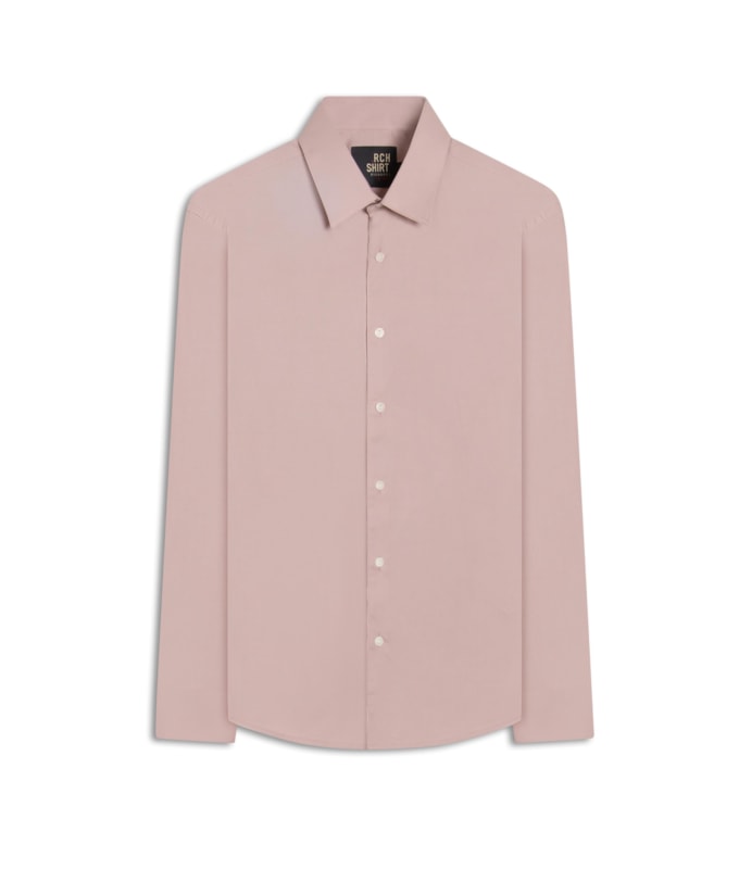 Camisa Tricoline Rosa Velho