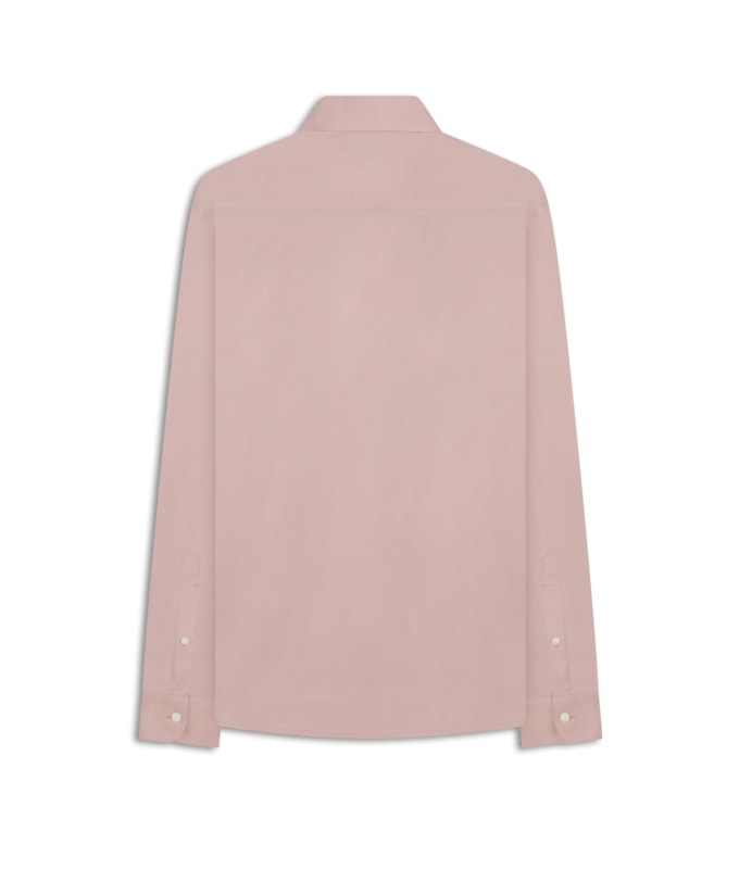 Camisa Tricoline Rosa Velho