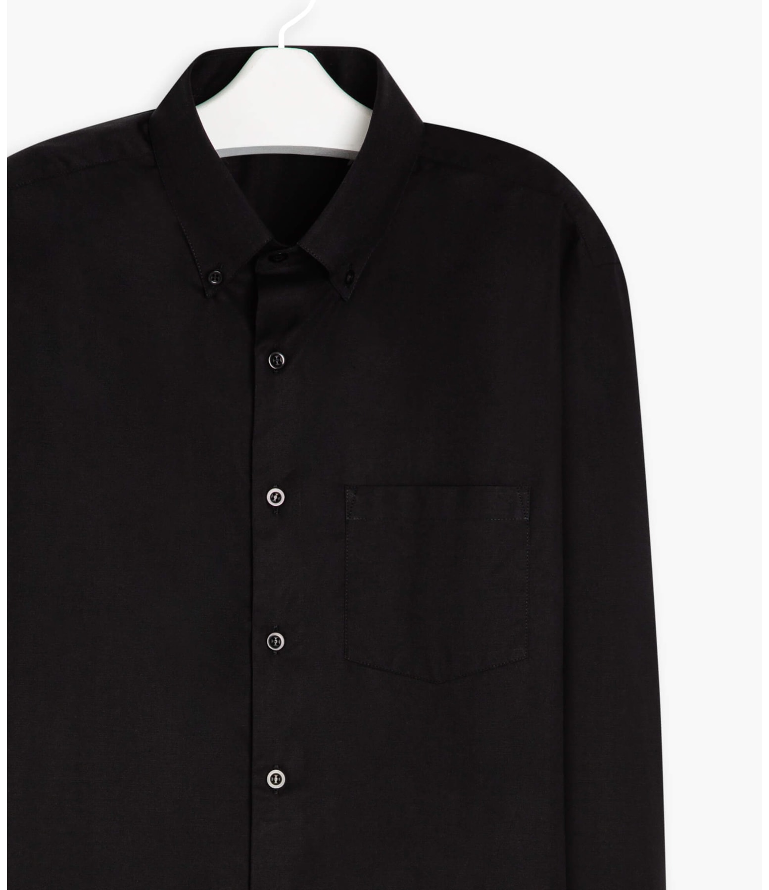 Camisa Tricoline Stretch Bd Ml Preto