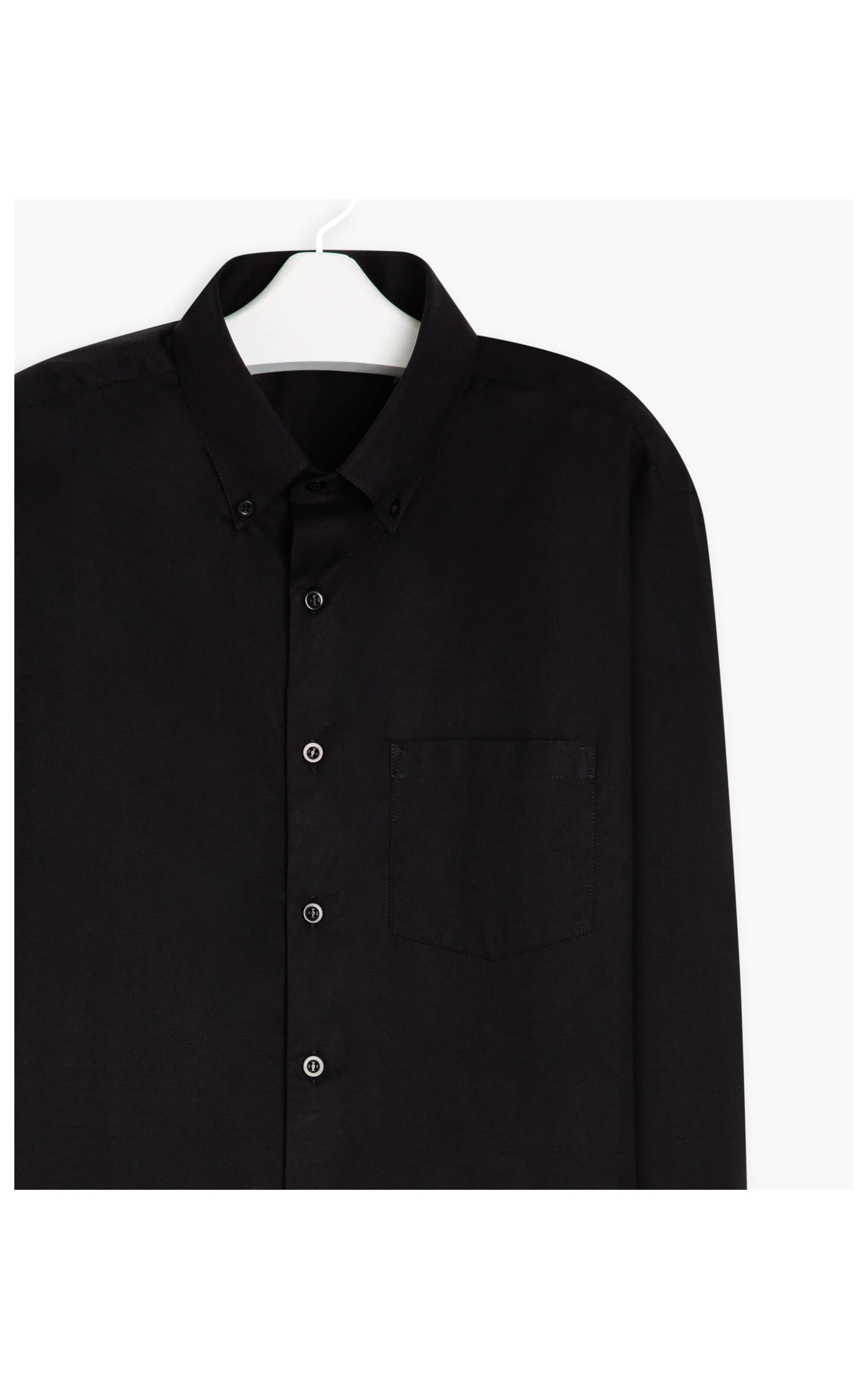 Camisa Tricoline Stretch Bd Ml Preto