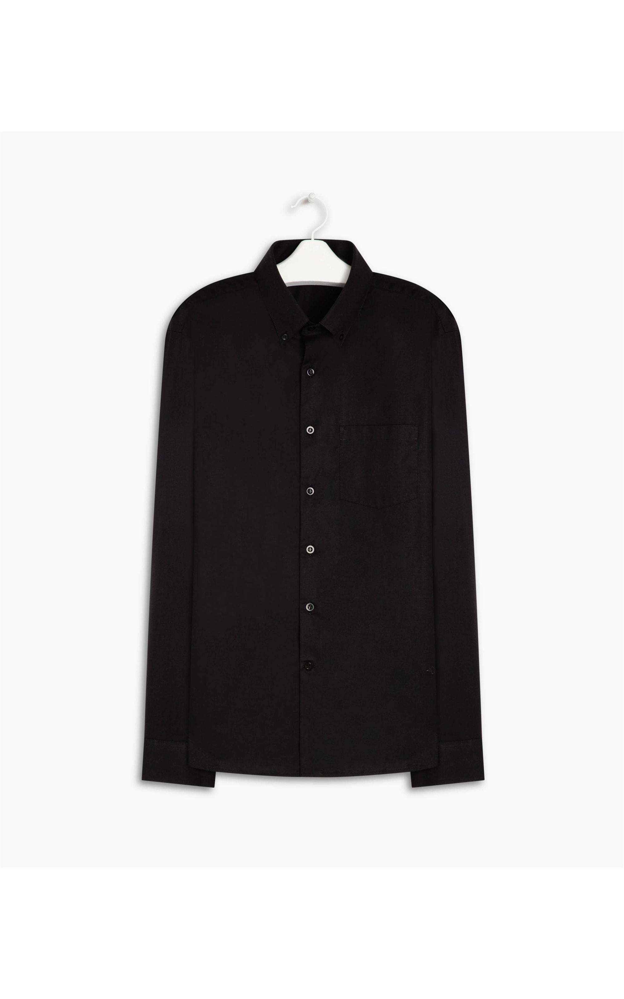 Camisa Tricoline Stretch Bd Ml Preto