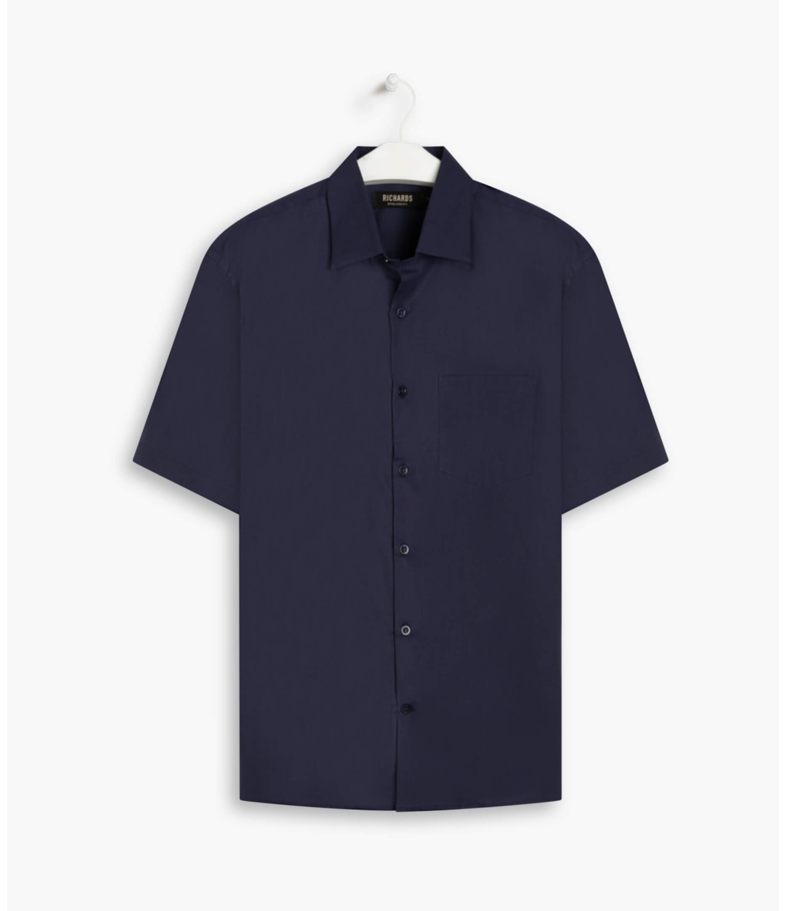 Camisa Tricoline Stretch Mc Purple Blue