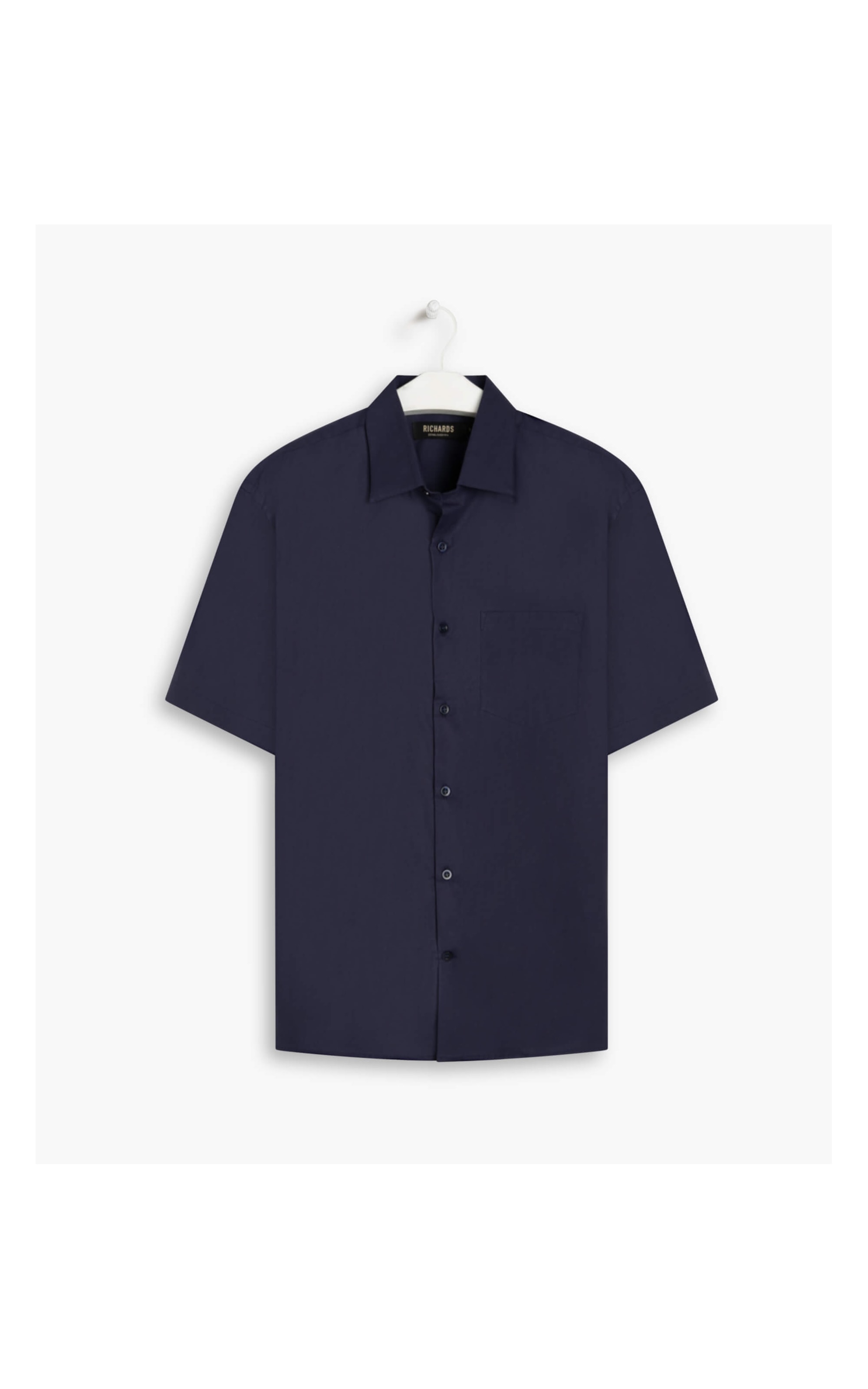 Camisa Tricoline Stretch Mc Purple Blue