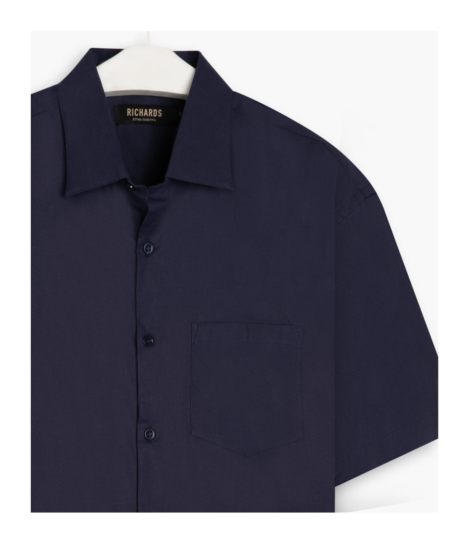 Camisa Tricoline Stretch Mc Purple Blue