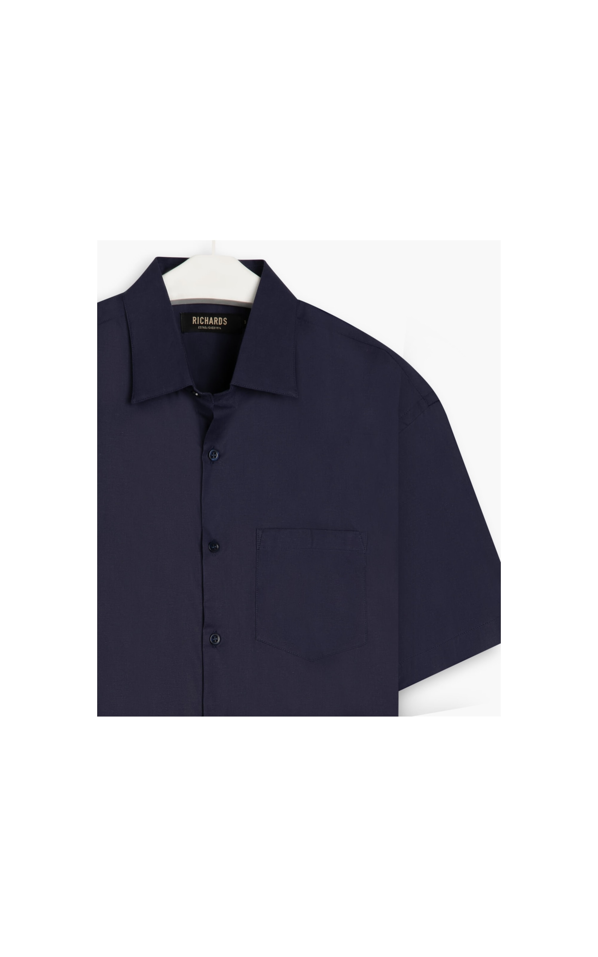 Camisa Tricoline Stretch Mc Purple Blue
